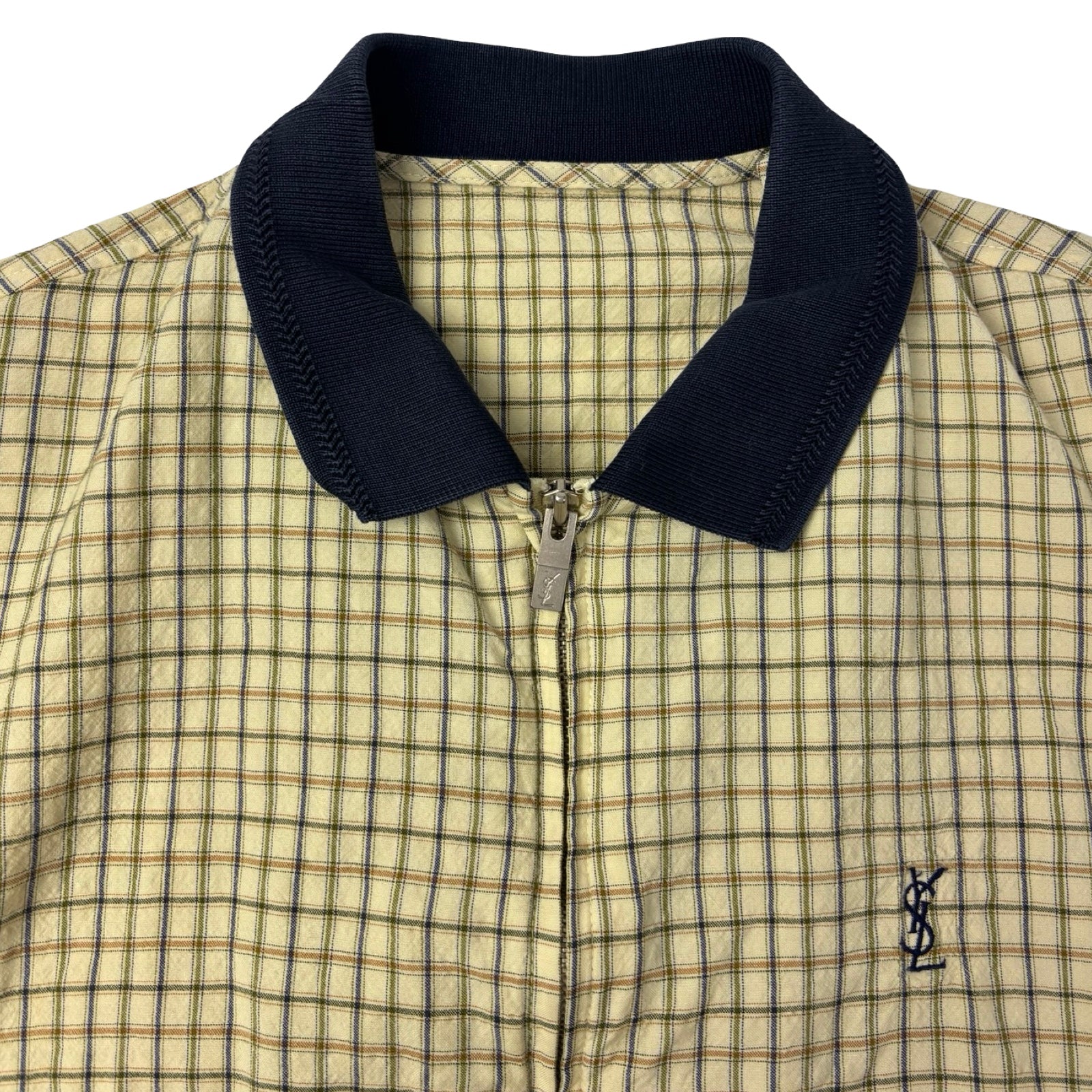 Vintage Yves Saint Laurent Pour Homme Blouson Lightweight Jacket Beige