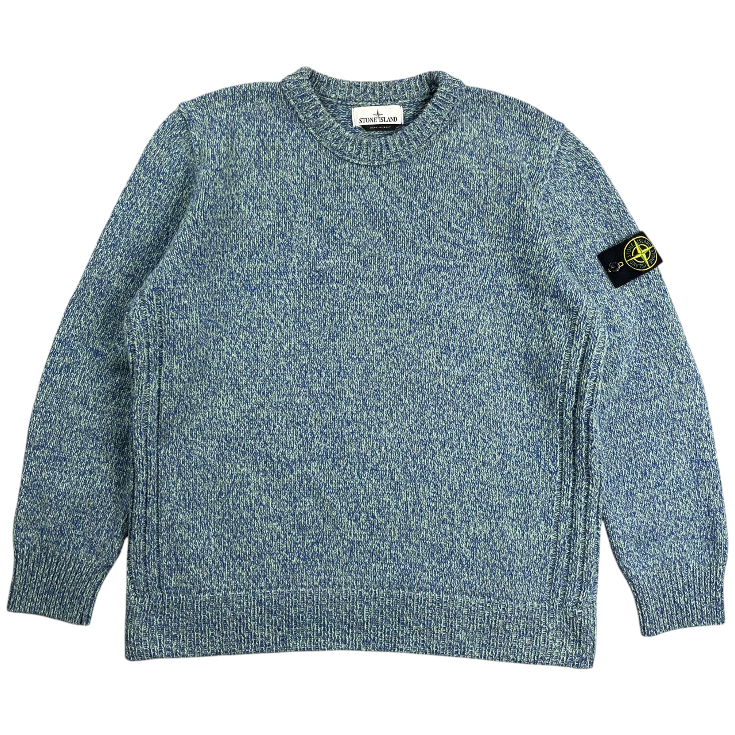 Stone Island Wool Knit Sweater Light Blue