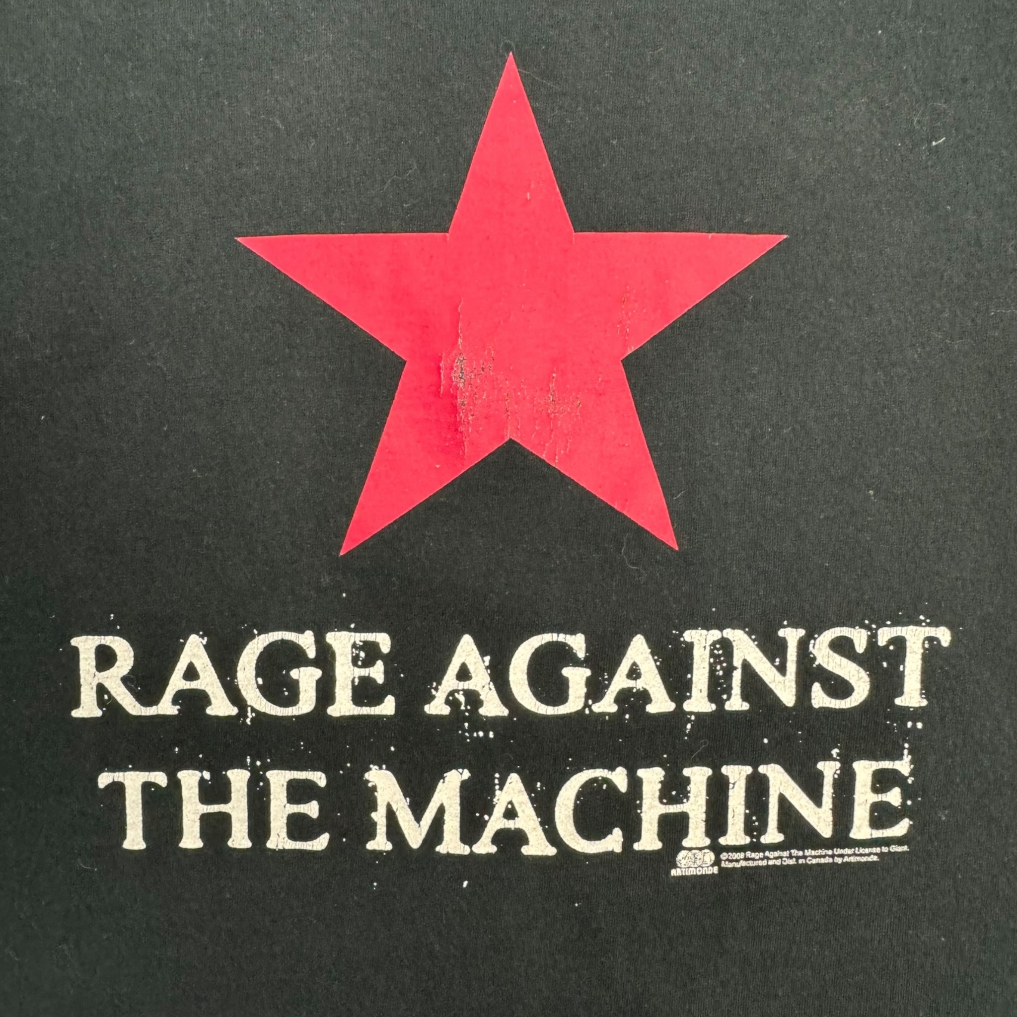 2008 Rage Against The Machine Logo T-Shirt