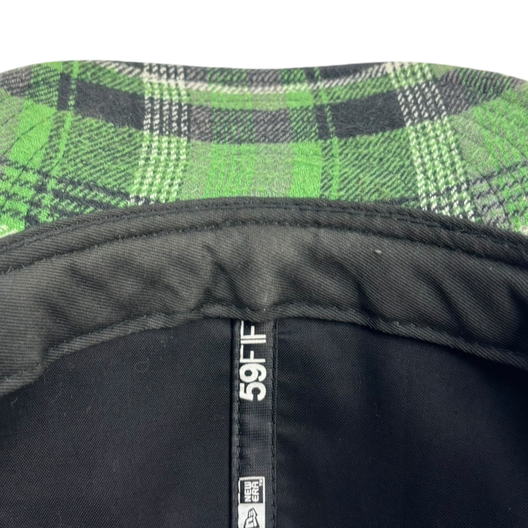 Y2K Stussy Tartan Wool Fitted Hat