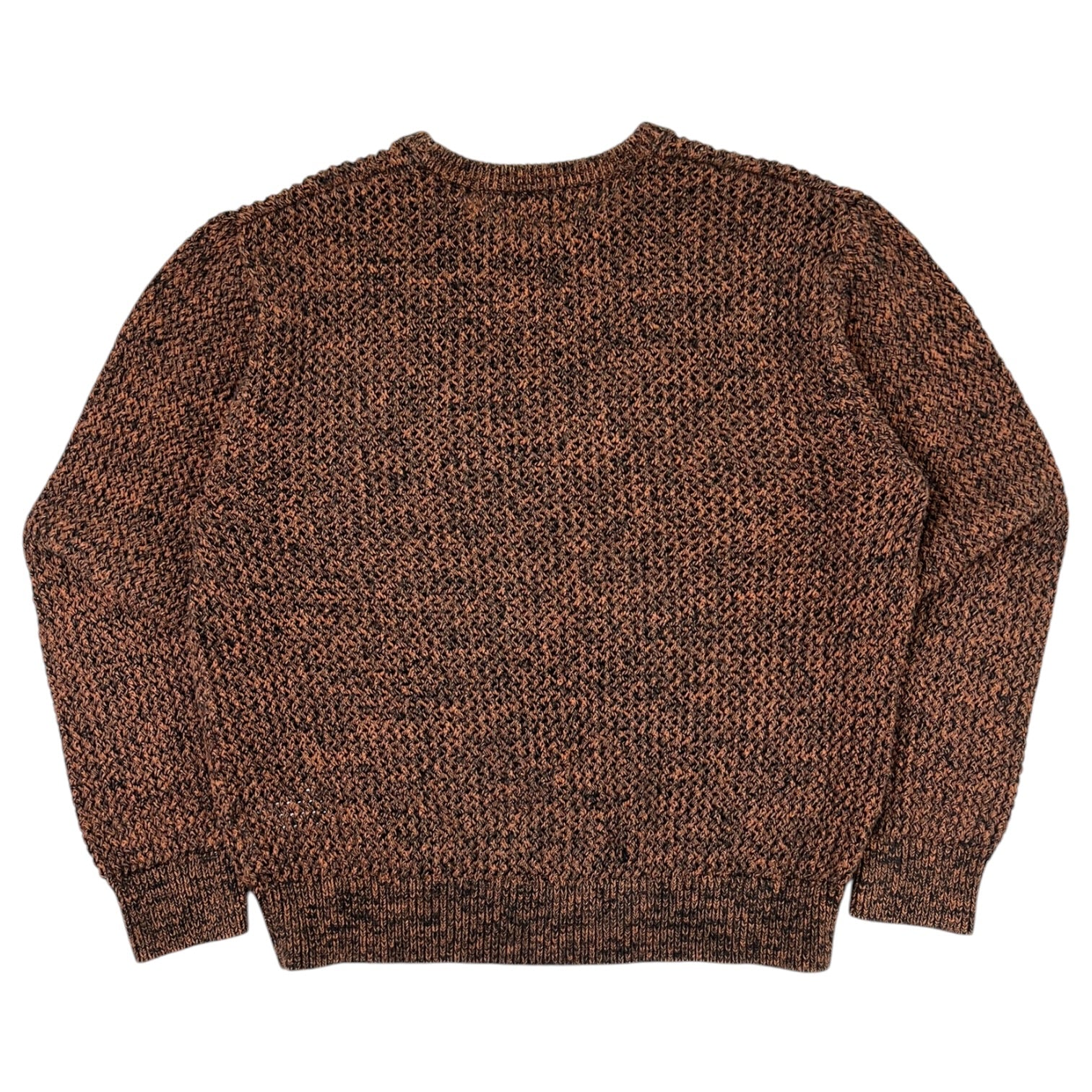 Stussy 2 Tone Loose Gauge Knit Sweater Brown