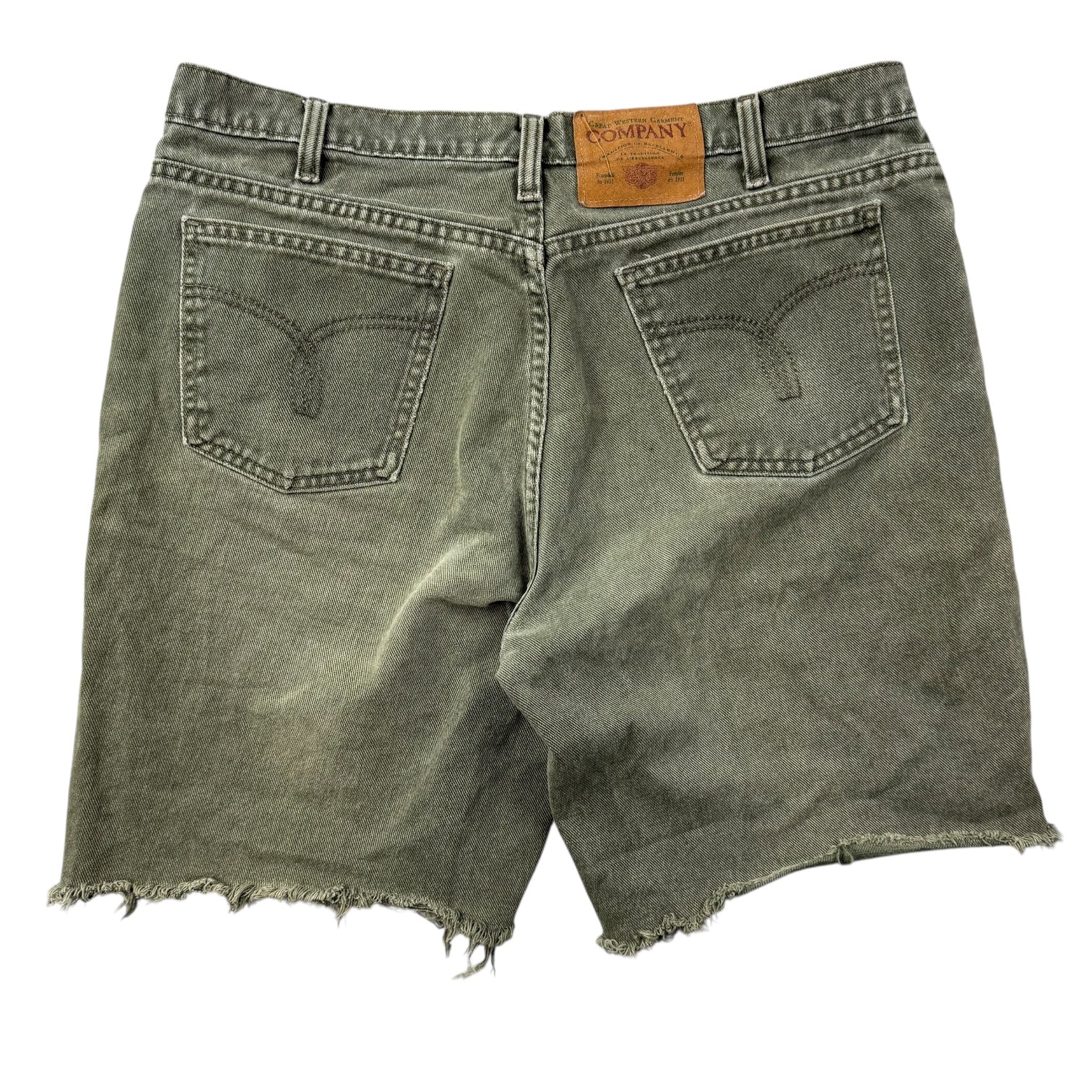 Vintage GWG Cutoff Denim Shorts Green