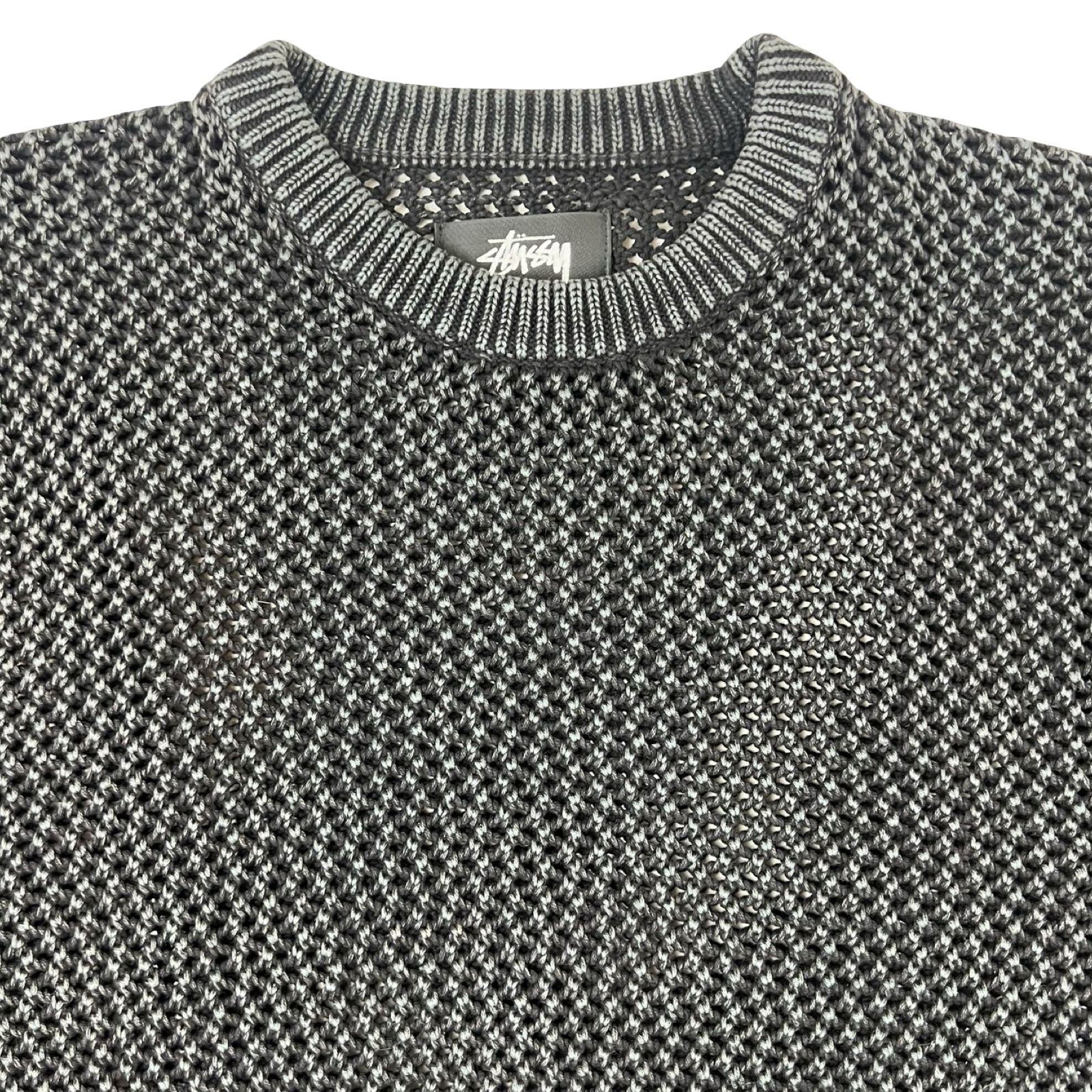 Stussy Pigment Dyed Loose Gauge Sweater Black