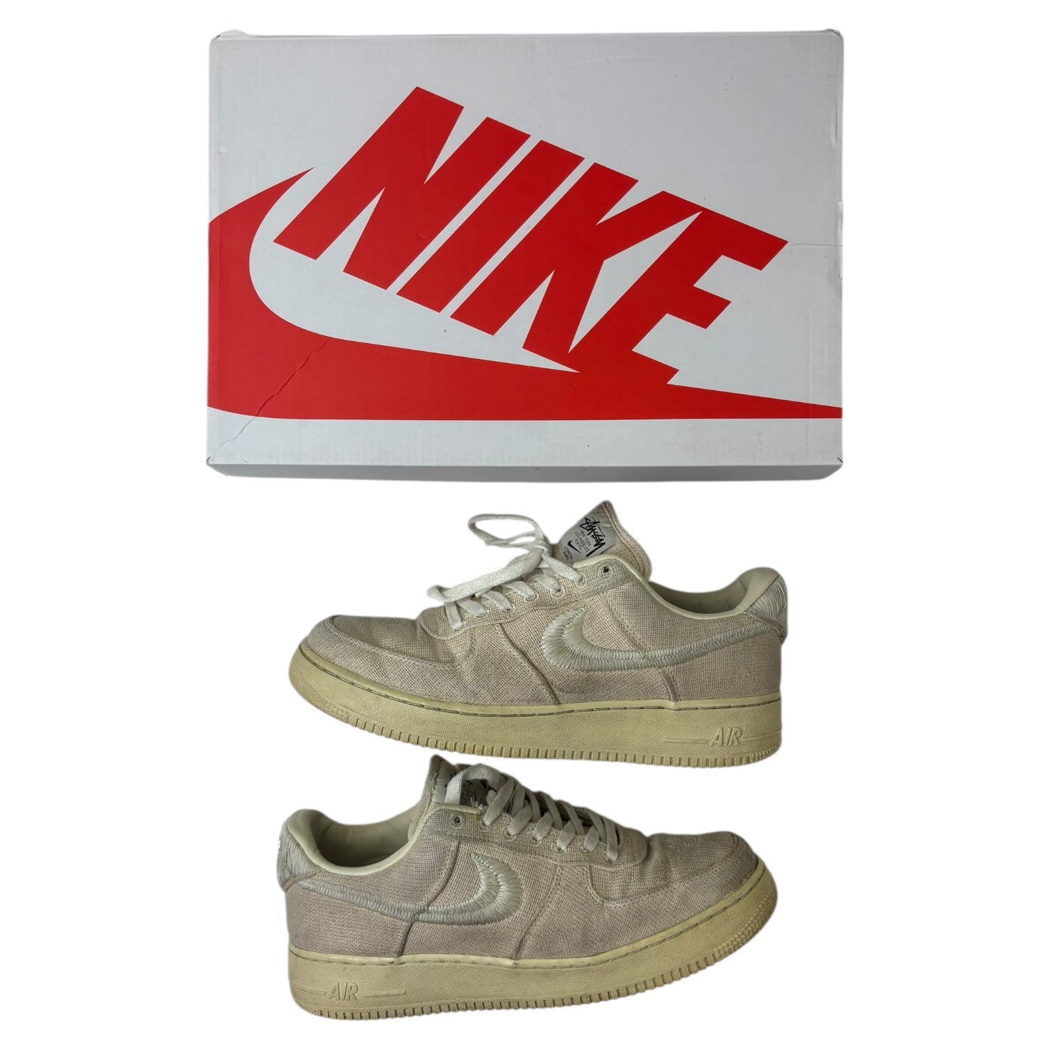 Stussy x Nike Air Force 1 Low Fossil (Used)