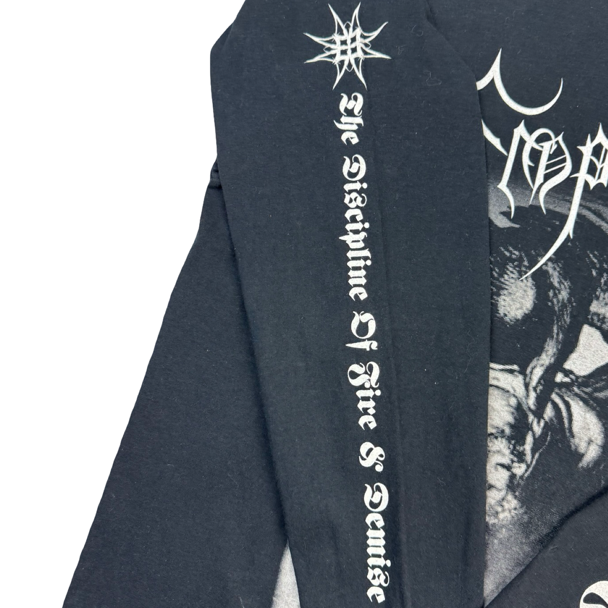 2002 Emperor Brometheus Black Metal Longsleeve T-Shirt Black