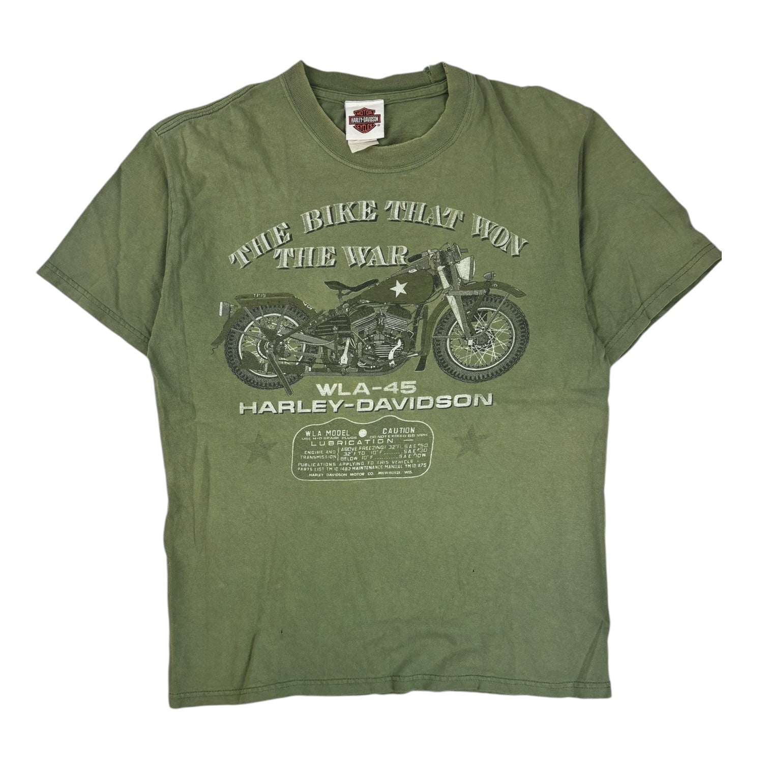 Vintage 1998 Harley Davidson Pearl Harbor T-Shirt Green