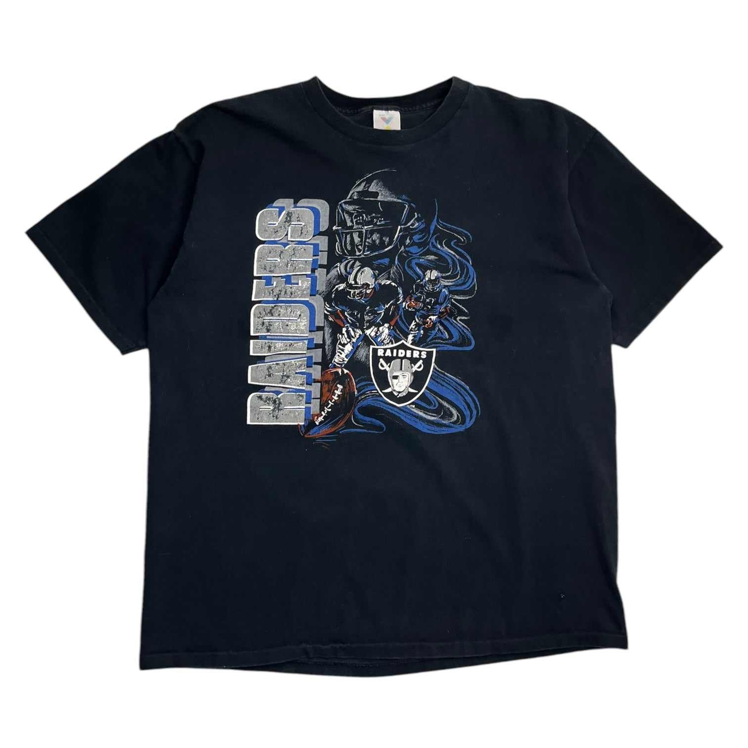 Vintage Raiders Player Shadow Tee Black