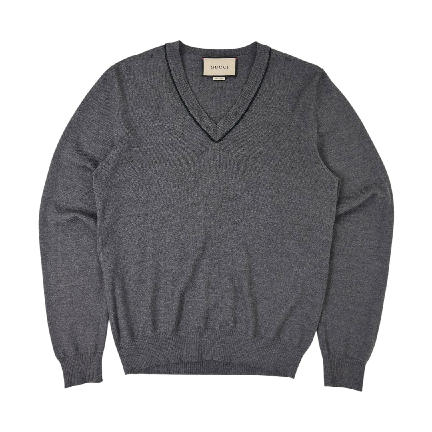 Gucci V Neck Cardigan Grey