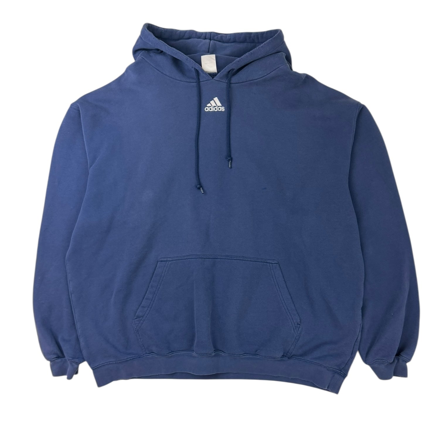 Vintage Adidas Logo Hoodie Navy