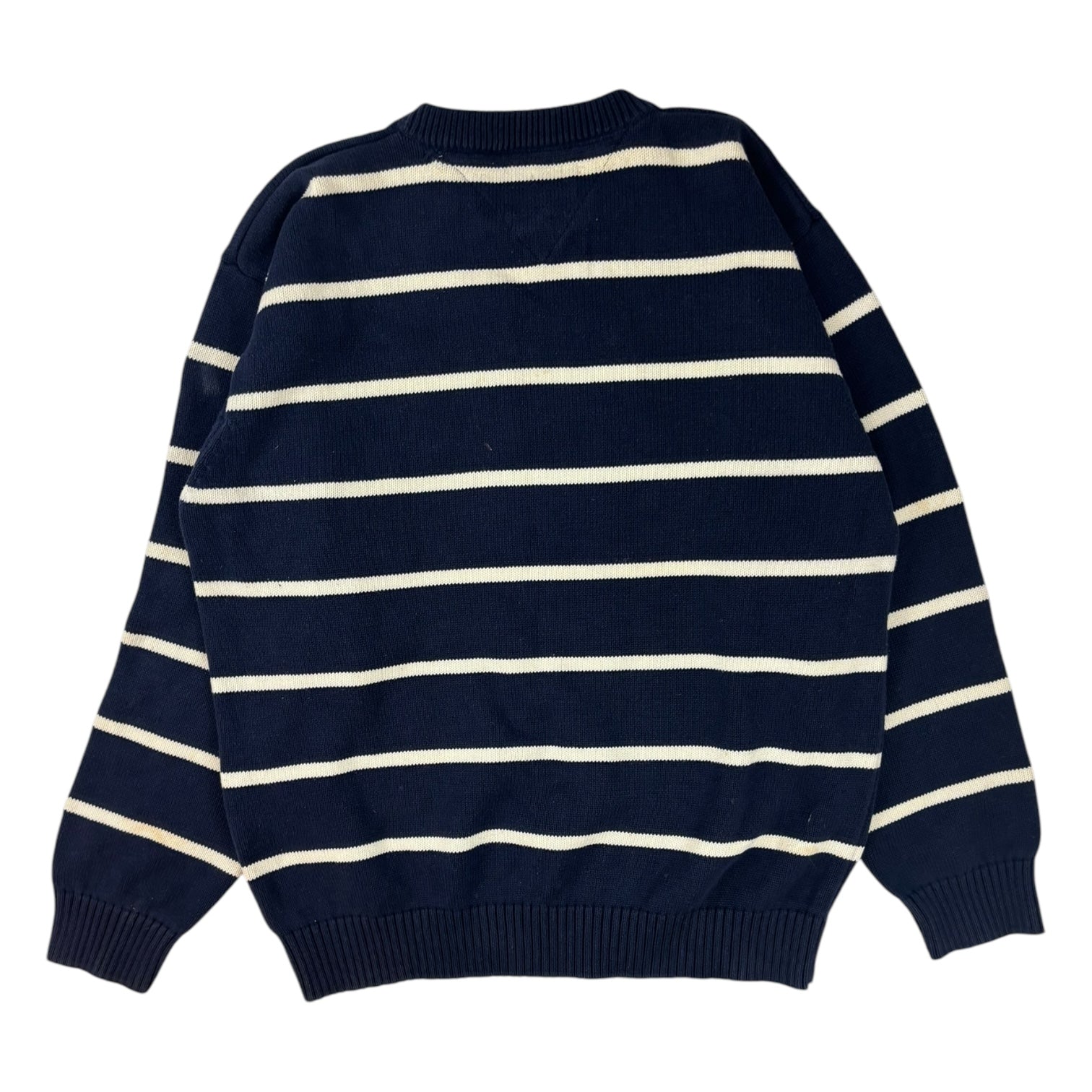 Vintage Tommy Hilfiger Striped Knit Sweater Navy