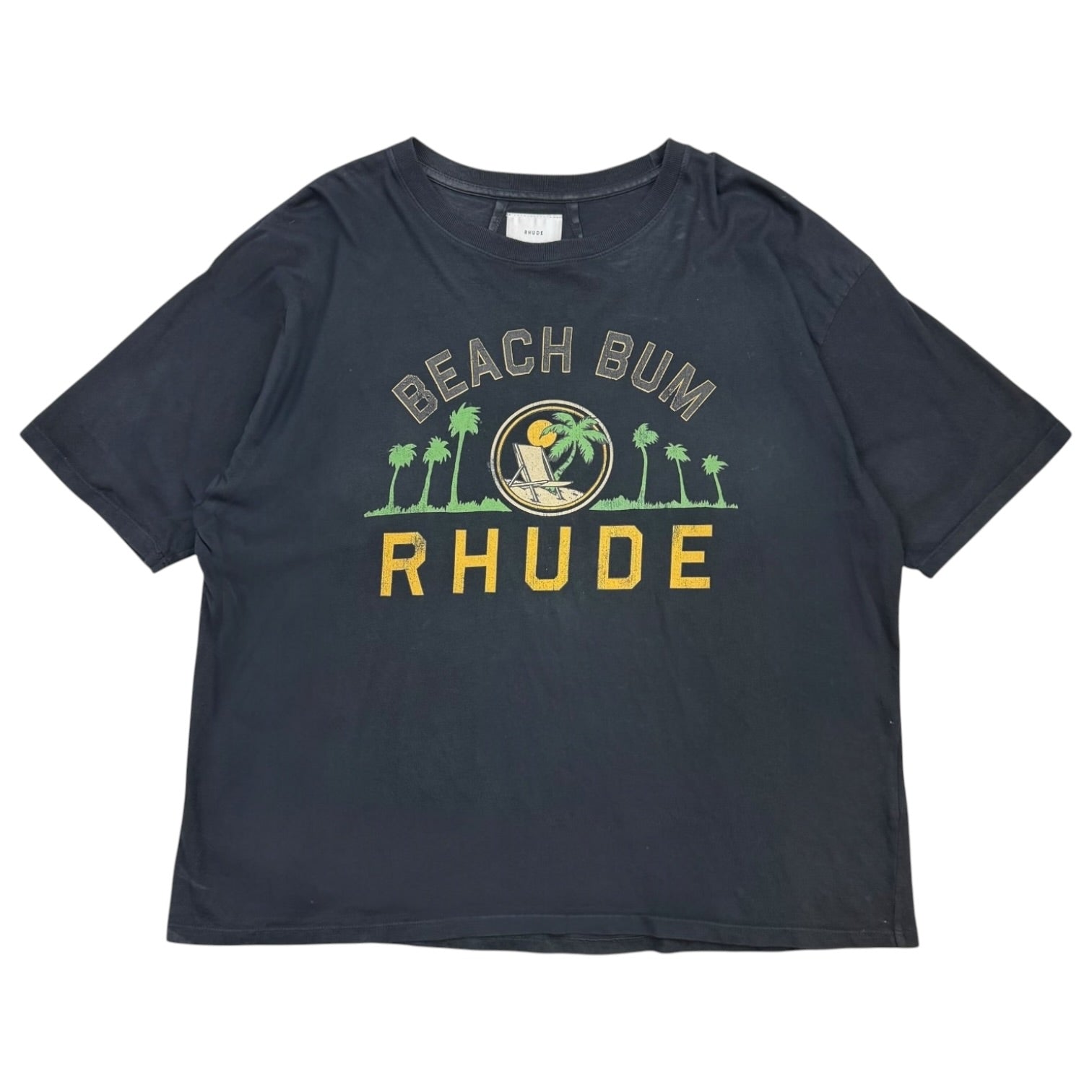 Rhude Palmera Tee Vintage Black