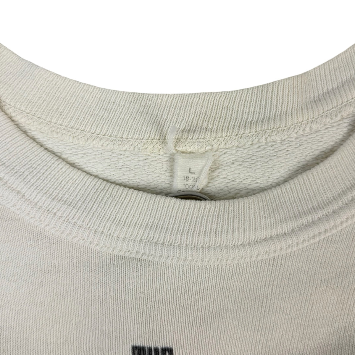 1983 The Beatles Portrait Crewneck Sweatshirt Cream
