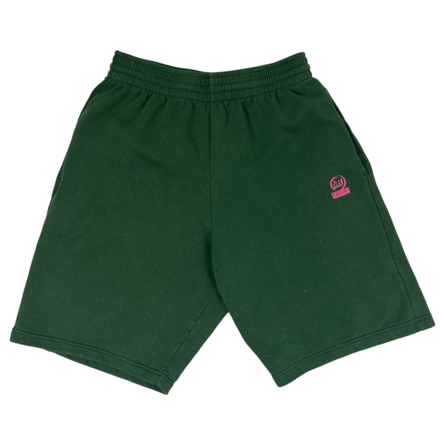 Martine Rose Logo Print Track Short Green