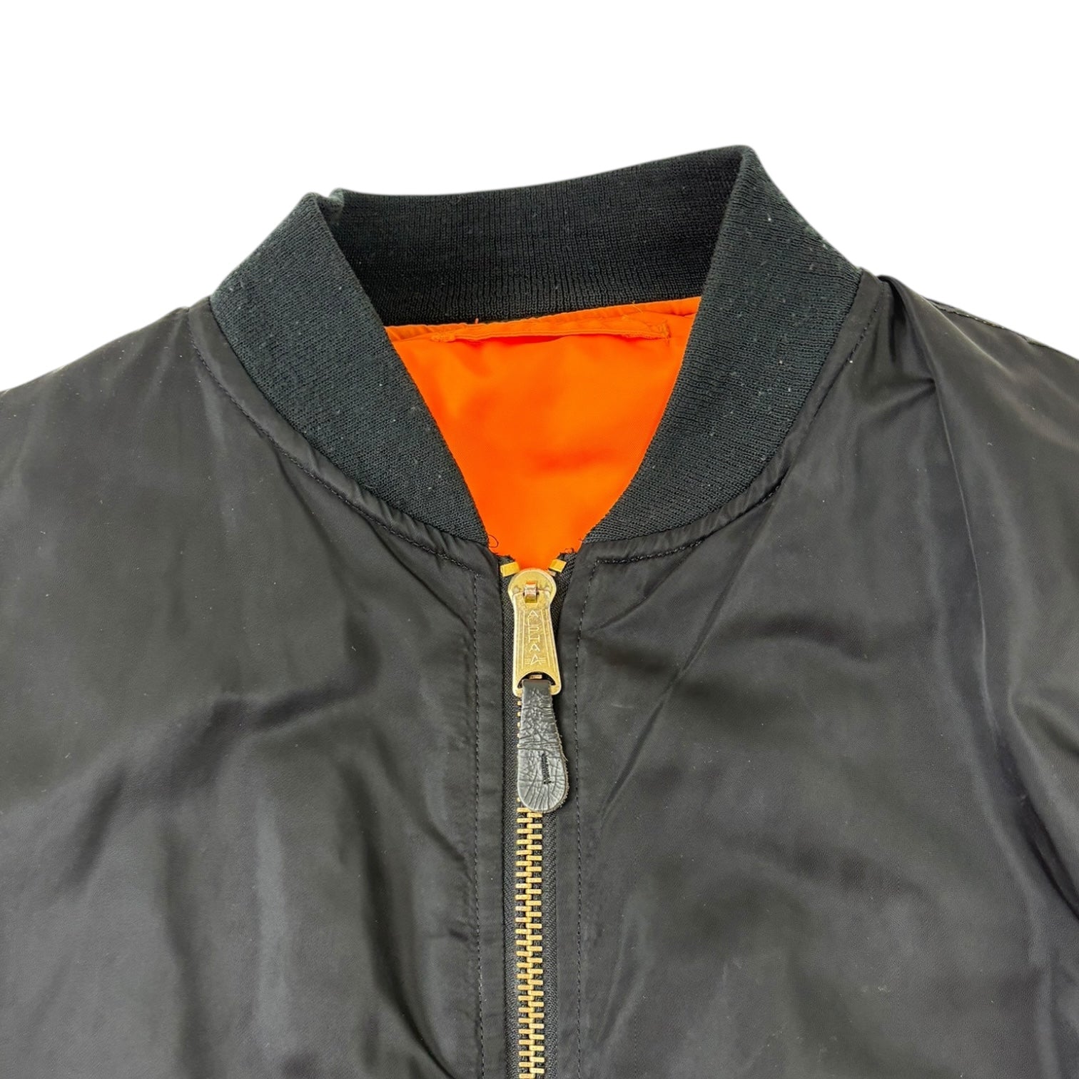 Alpha Industries Reversible Bomber Jacket Black/Orange