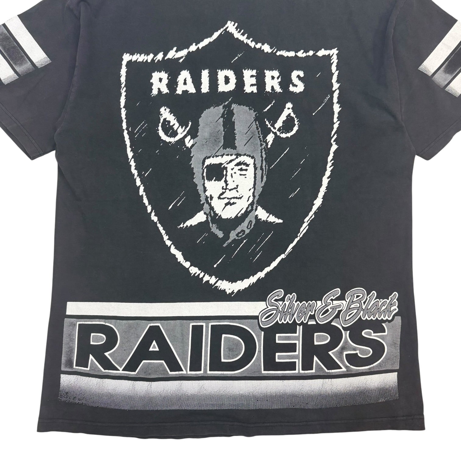Vintage Oakland Raiders Jersey Tee Black/White