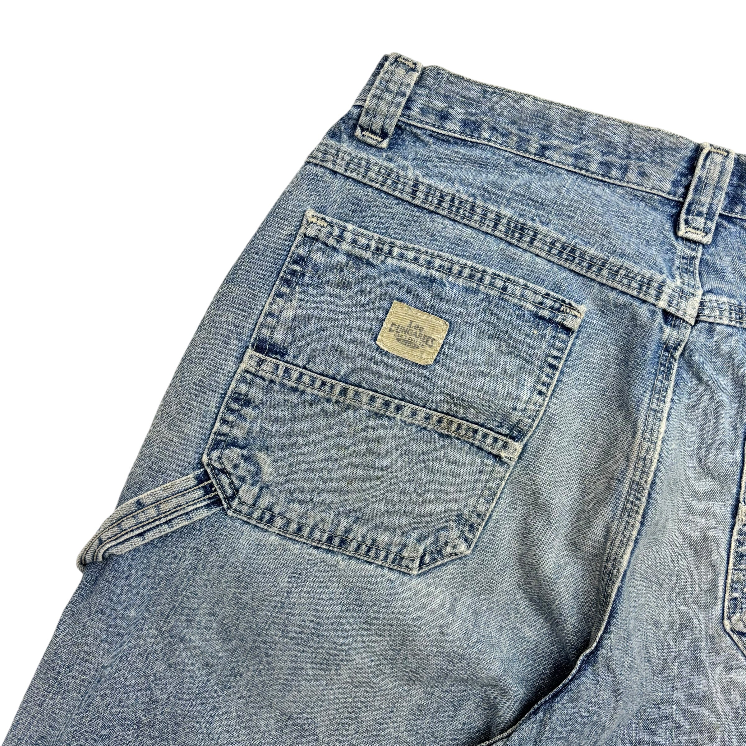 Vintage Lee Dungarees Denim Shorts Light Wash