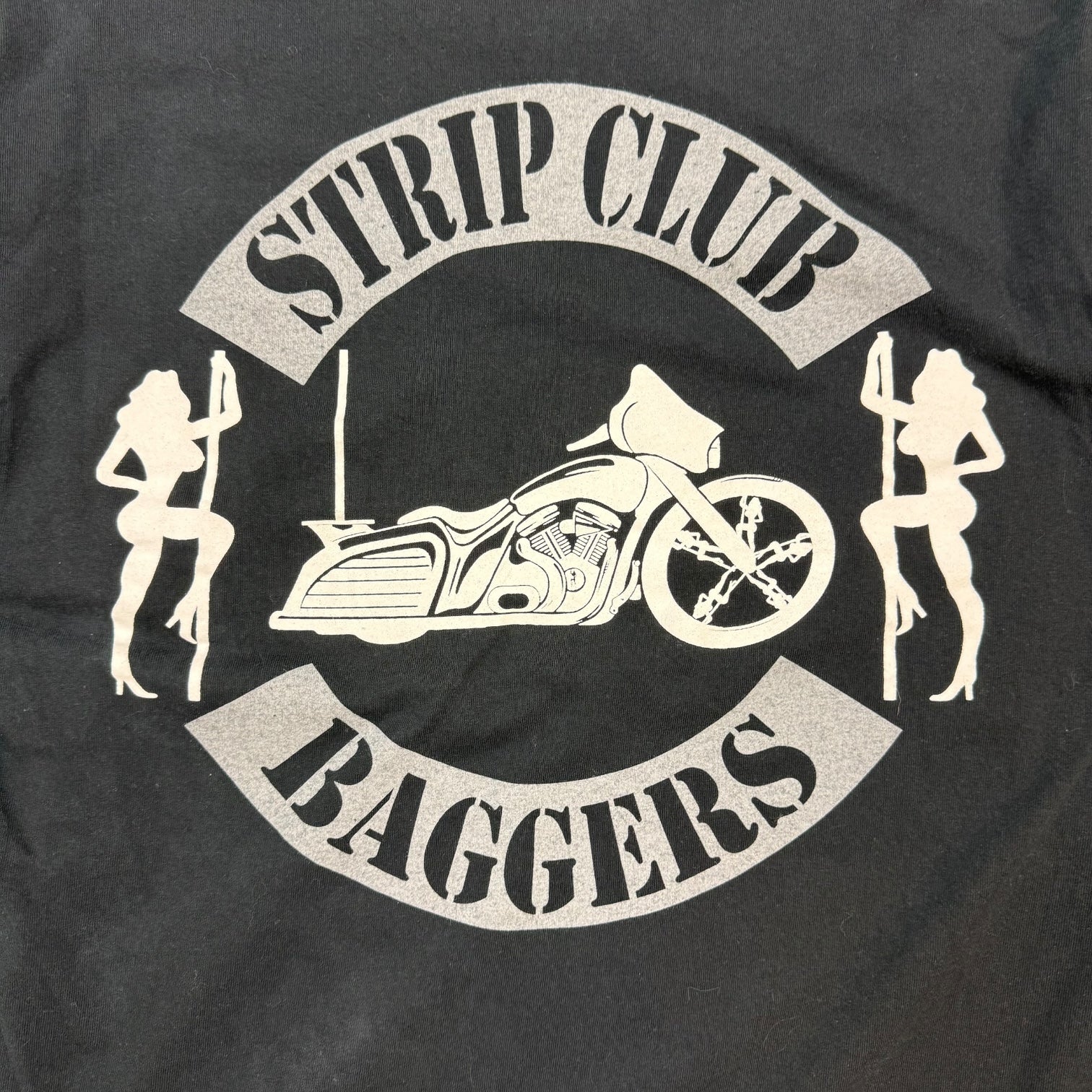 Vintage Strip Club Baggers L/S Tee Black
