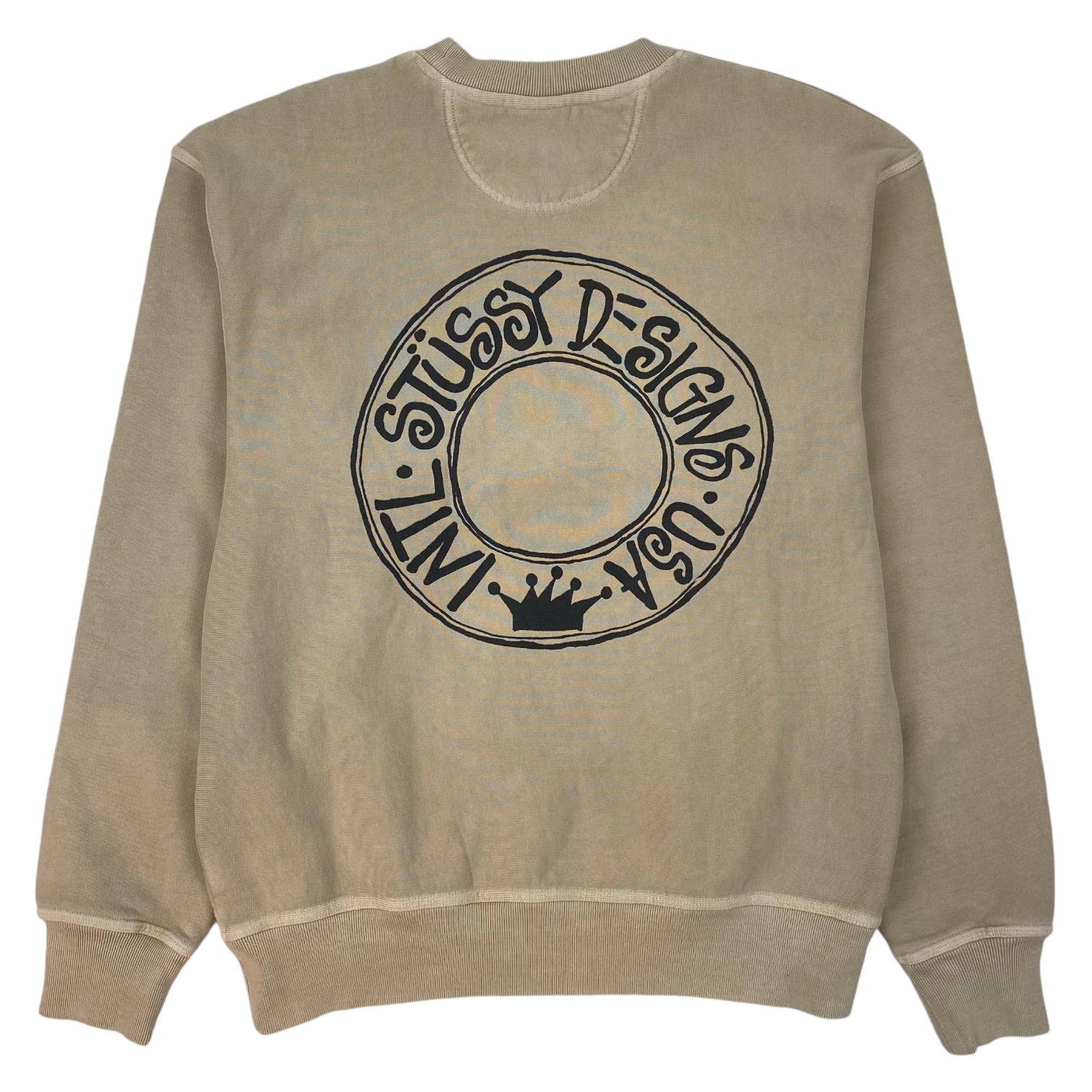 Stüssy Buana Pigment Dyed Crewneck Khaki