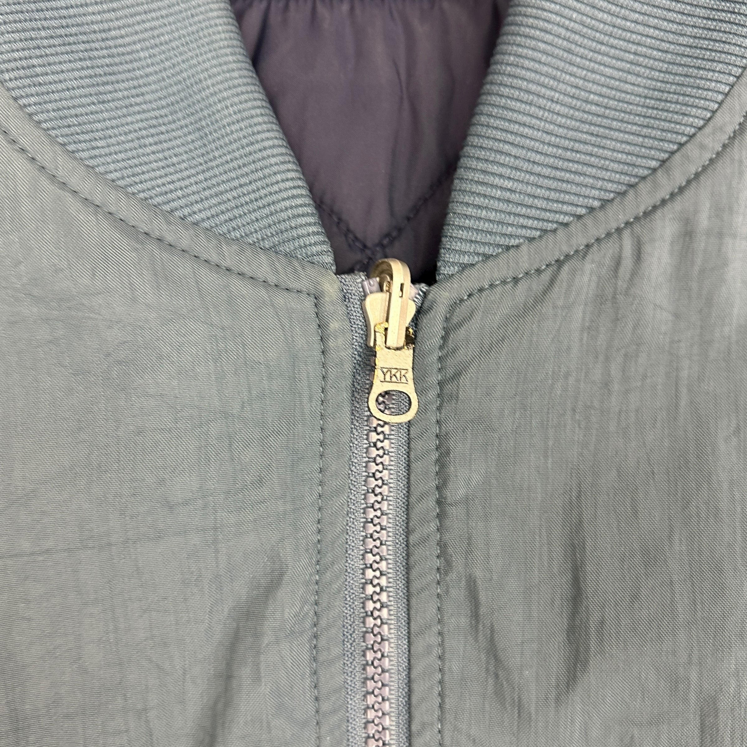 Vintage Nike Reversible Quilted Bomber Jacket Blue/Navy