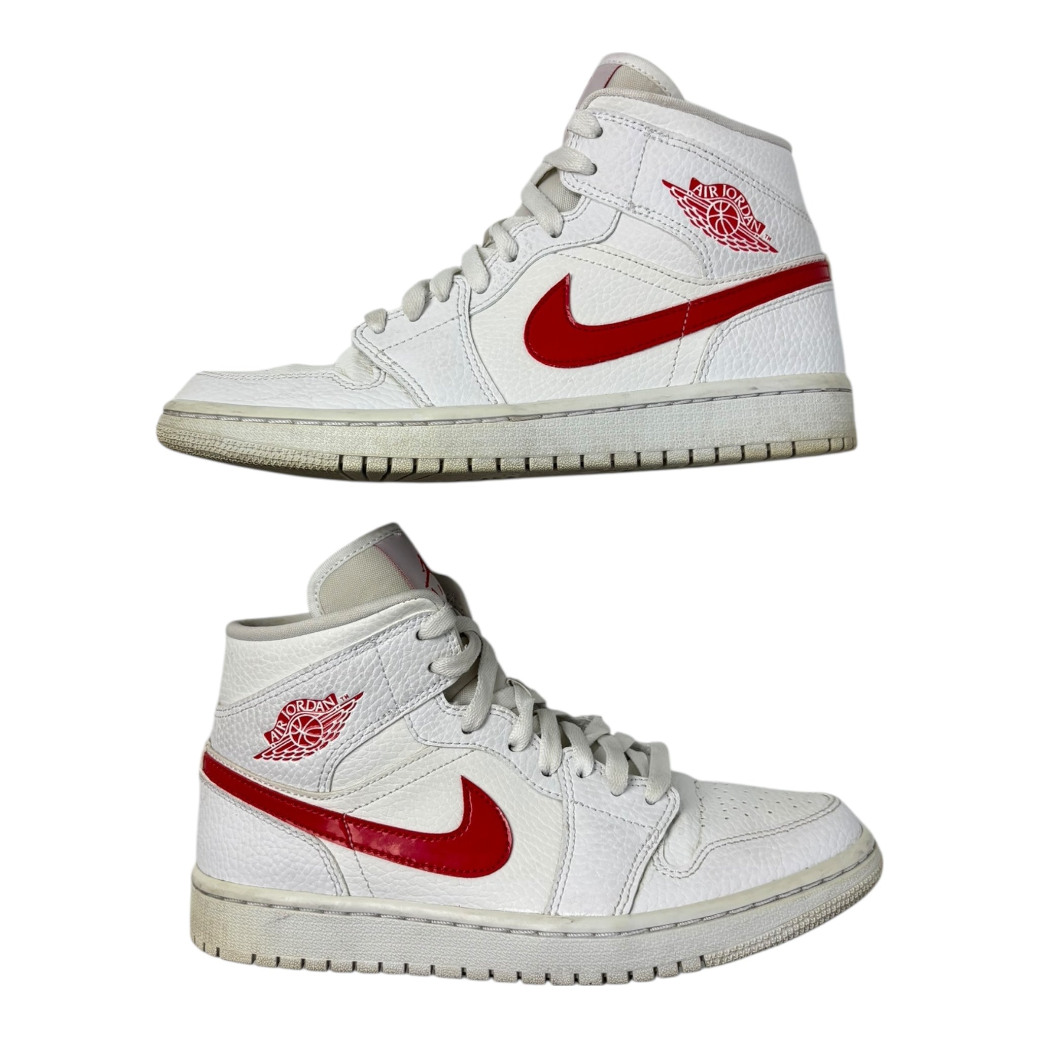 Jordan 1 Mid White University Red (W) (Used)