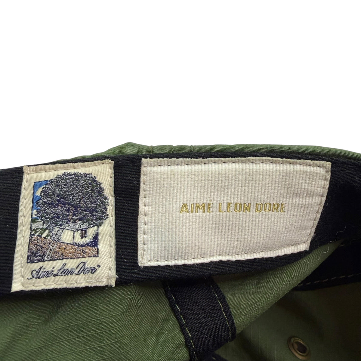 Aime Leon Dore Nylon Logo Hat Olive