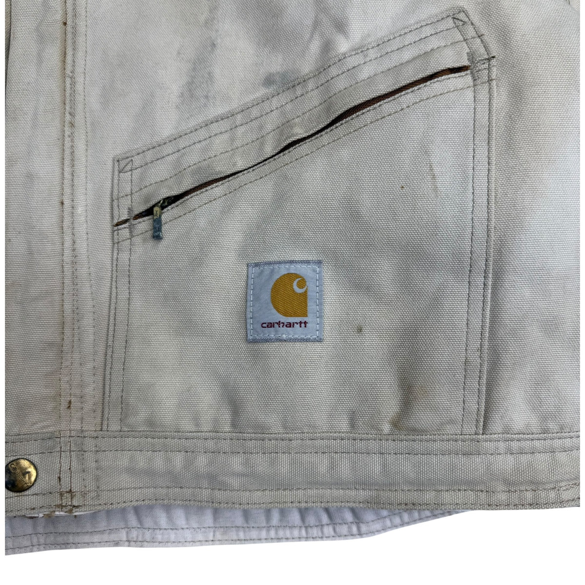 Vintage Carhartt Custom Cropped Jacket Bone