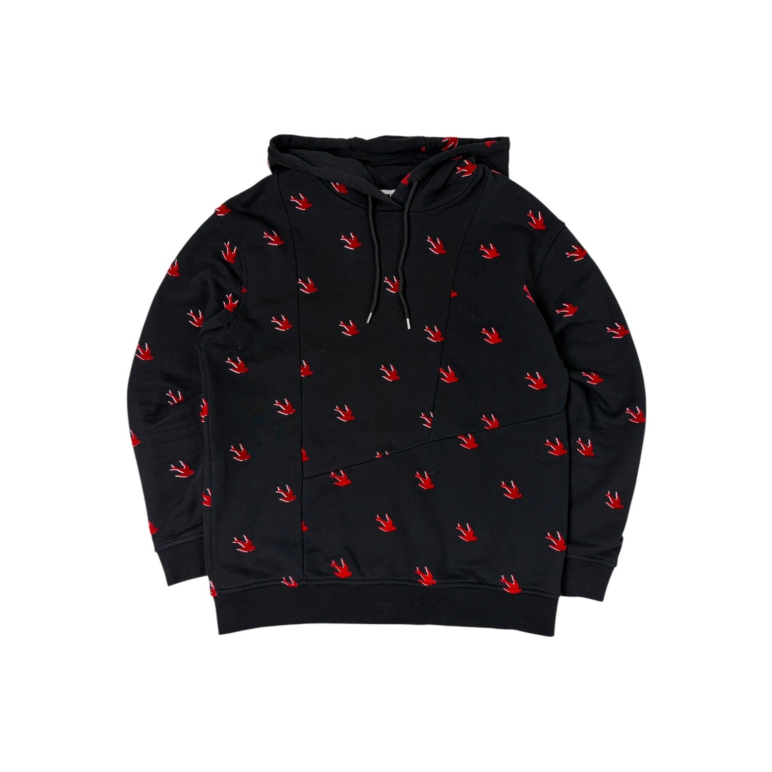 McQ Alexander McQueen Swallow Hoodie Black/Red