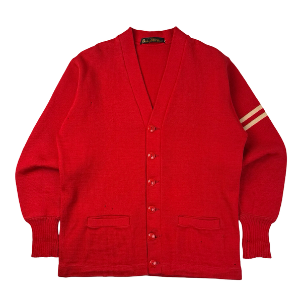 Vintage Pride of the West Knit Cardigan Red