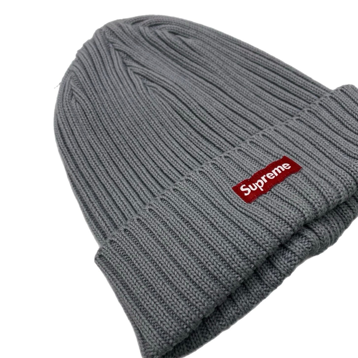 Supreme Overdyed Box Logo Beanie Metallic Grey