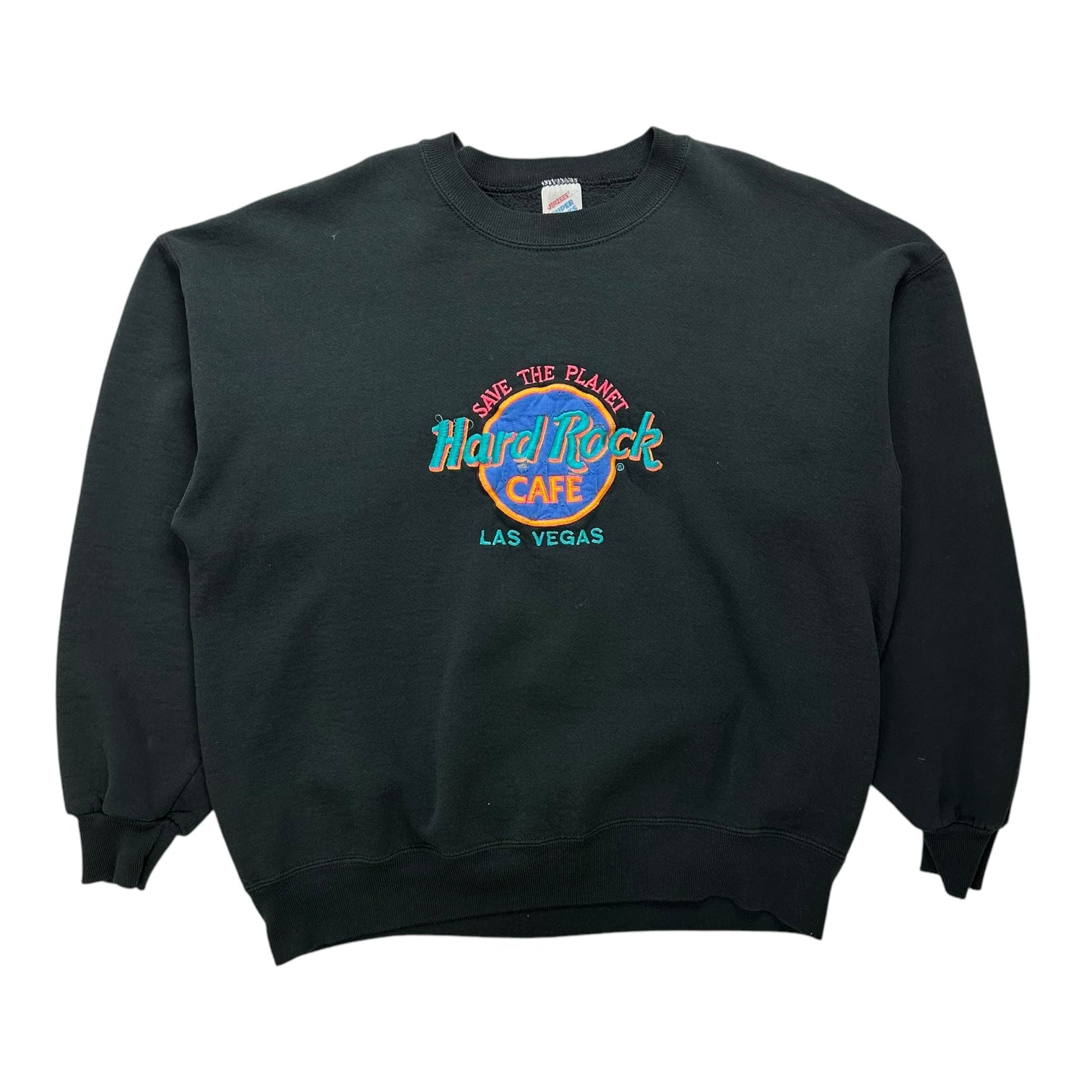 Vintage Hard Rock Las Vegas ‘Save The Planet’ Crewneck Black