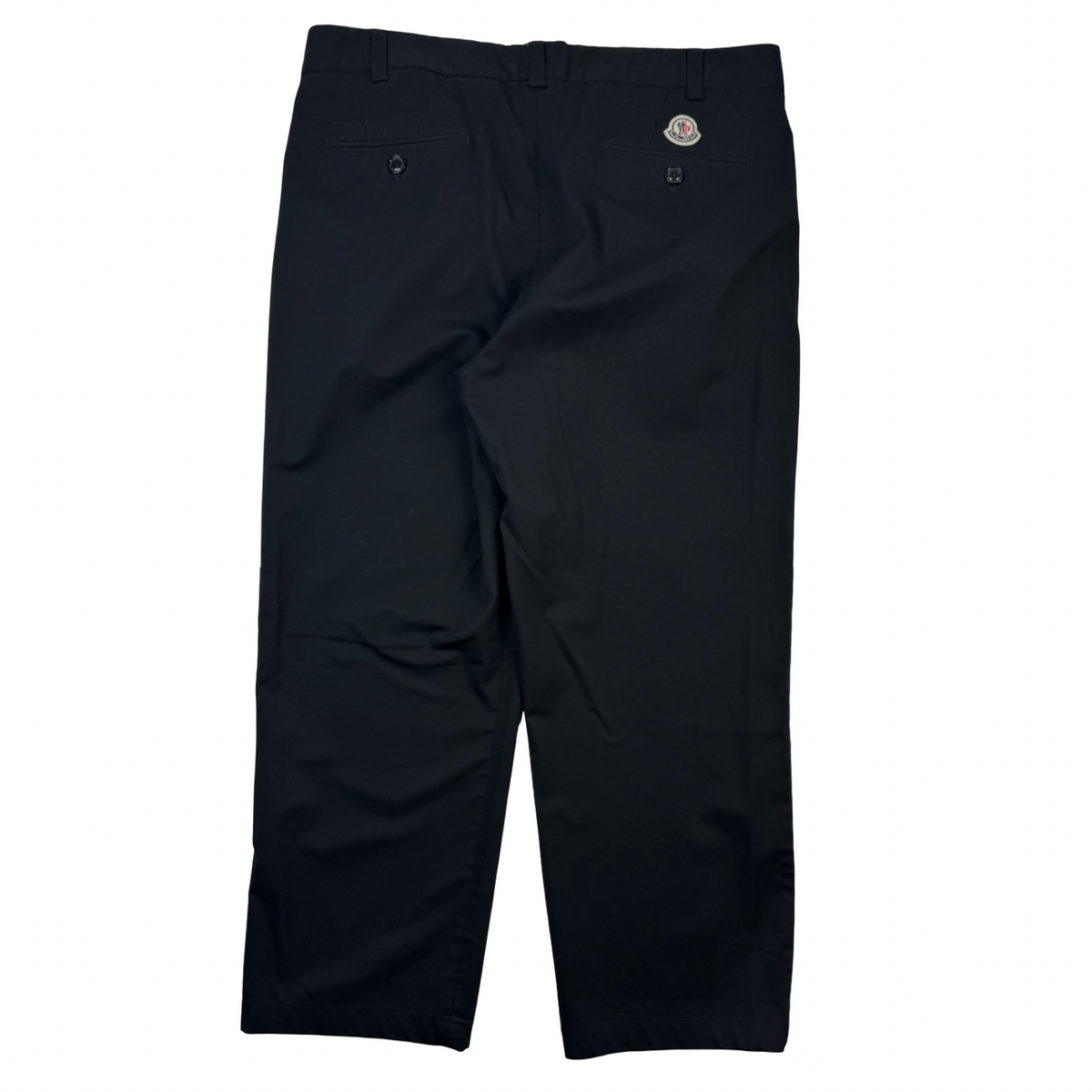 Moncler Logo Patch Trousers Black