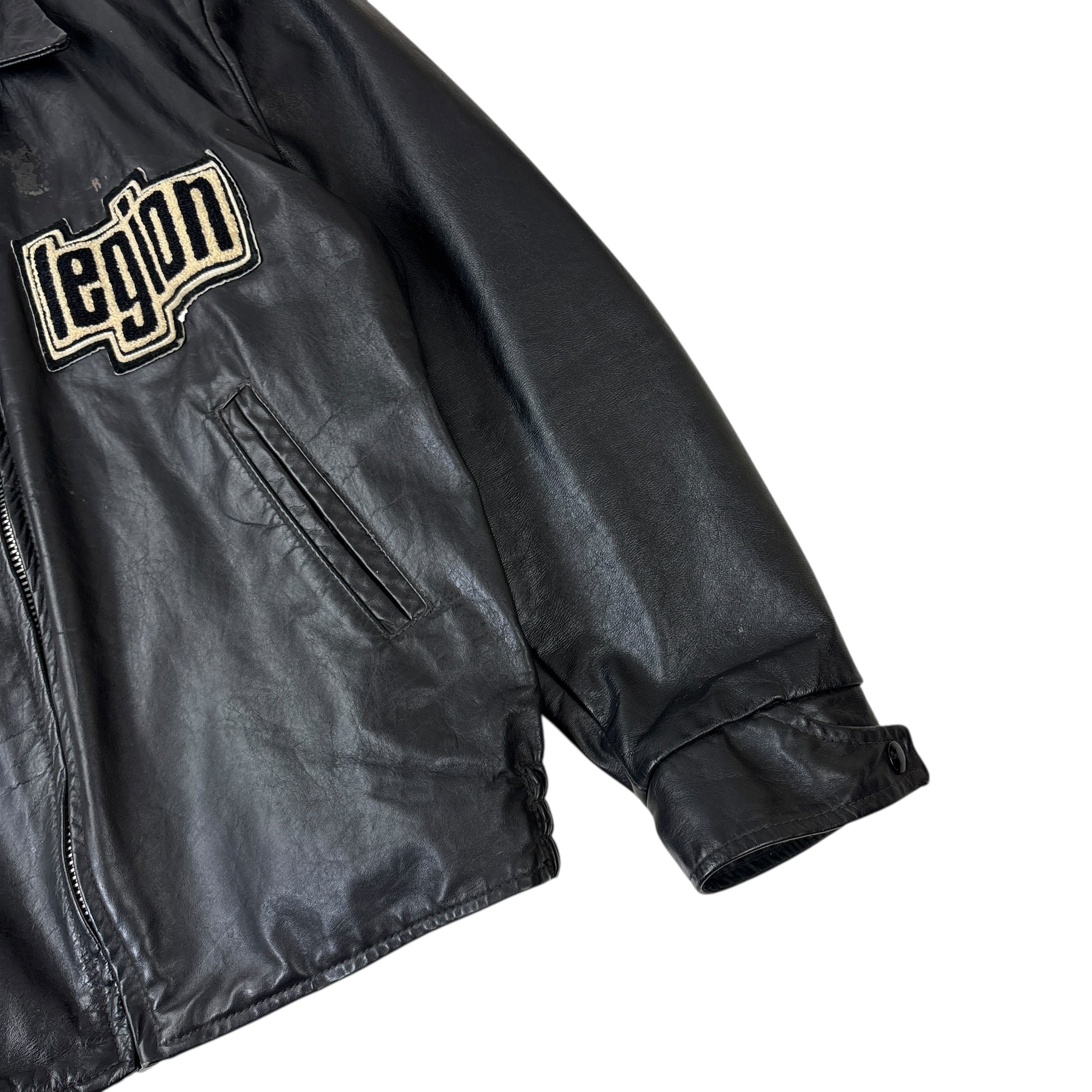 Vintage Legion Leather Jacket Black