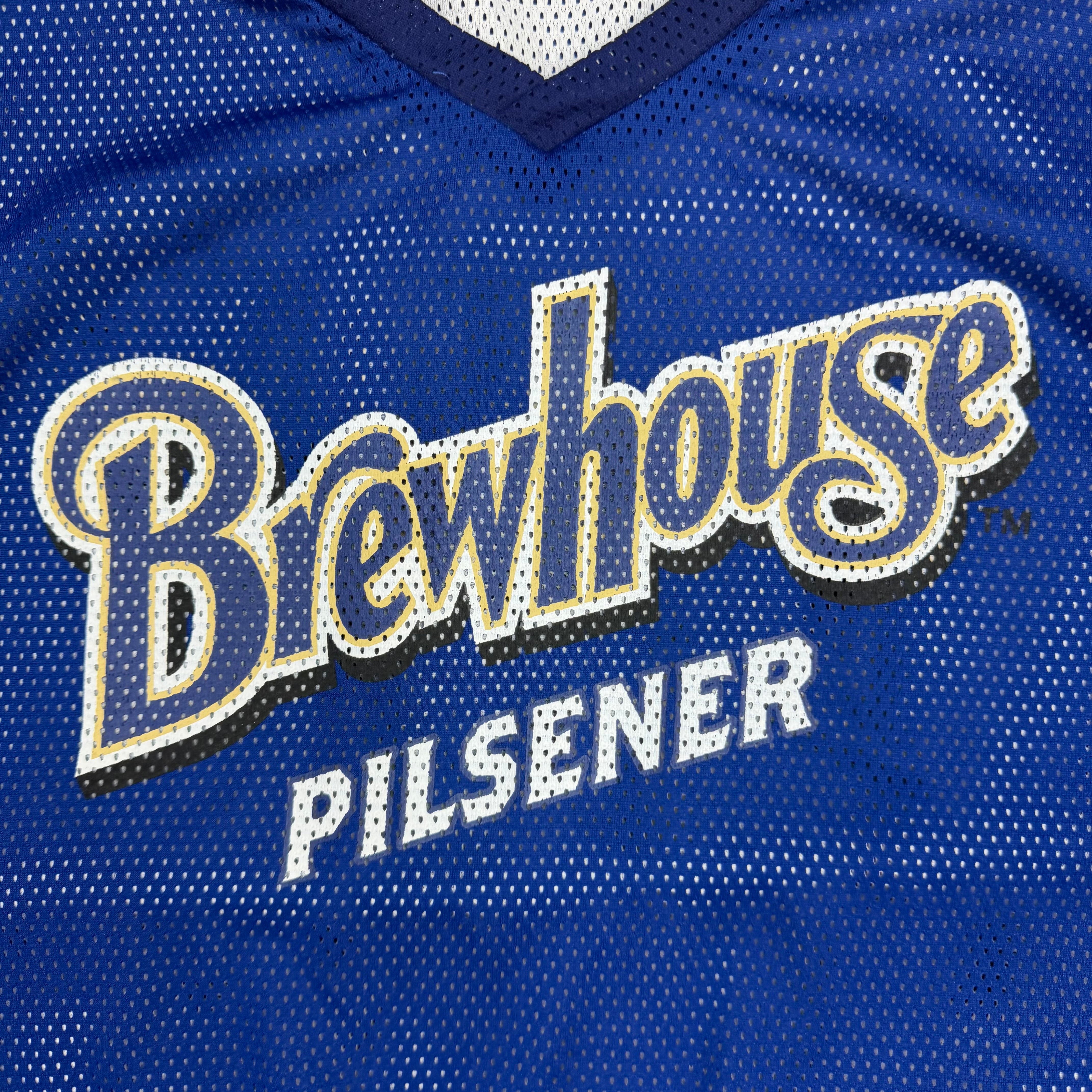 Vintage JJM Brewhouse Pilsener Reversible Hockey Jersey White/Blue