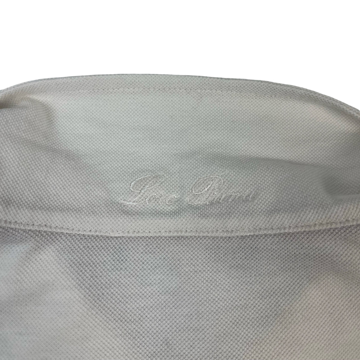 Loro Piana Open Polo Shirt White