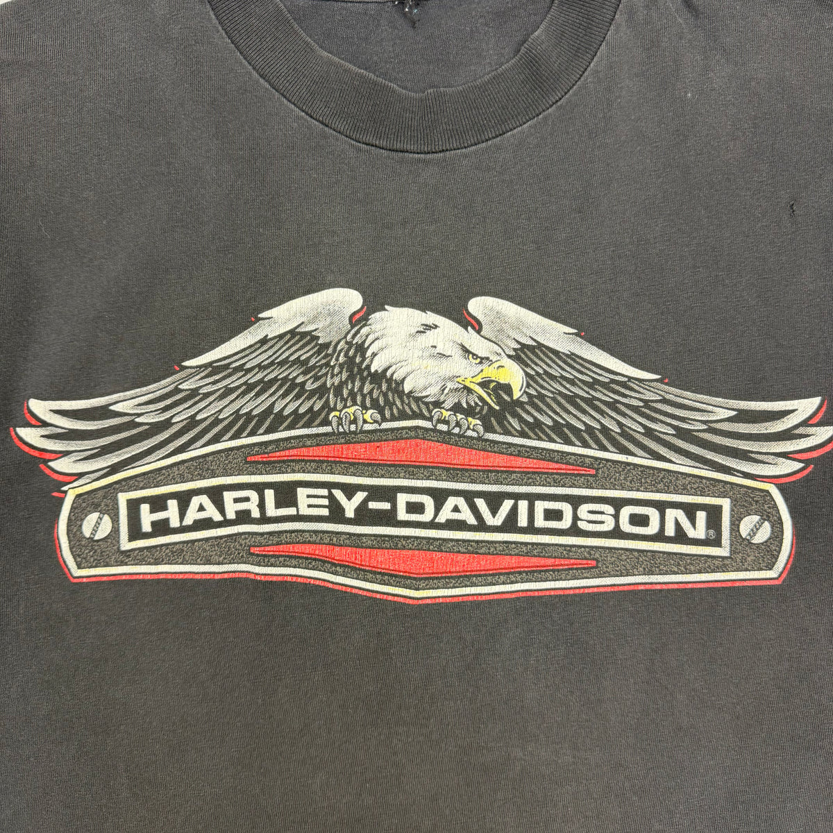 Vintage Harley Davidson Corpus Christi Eagle Tee Black