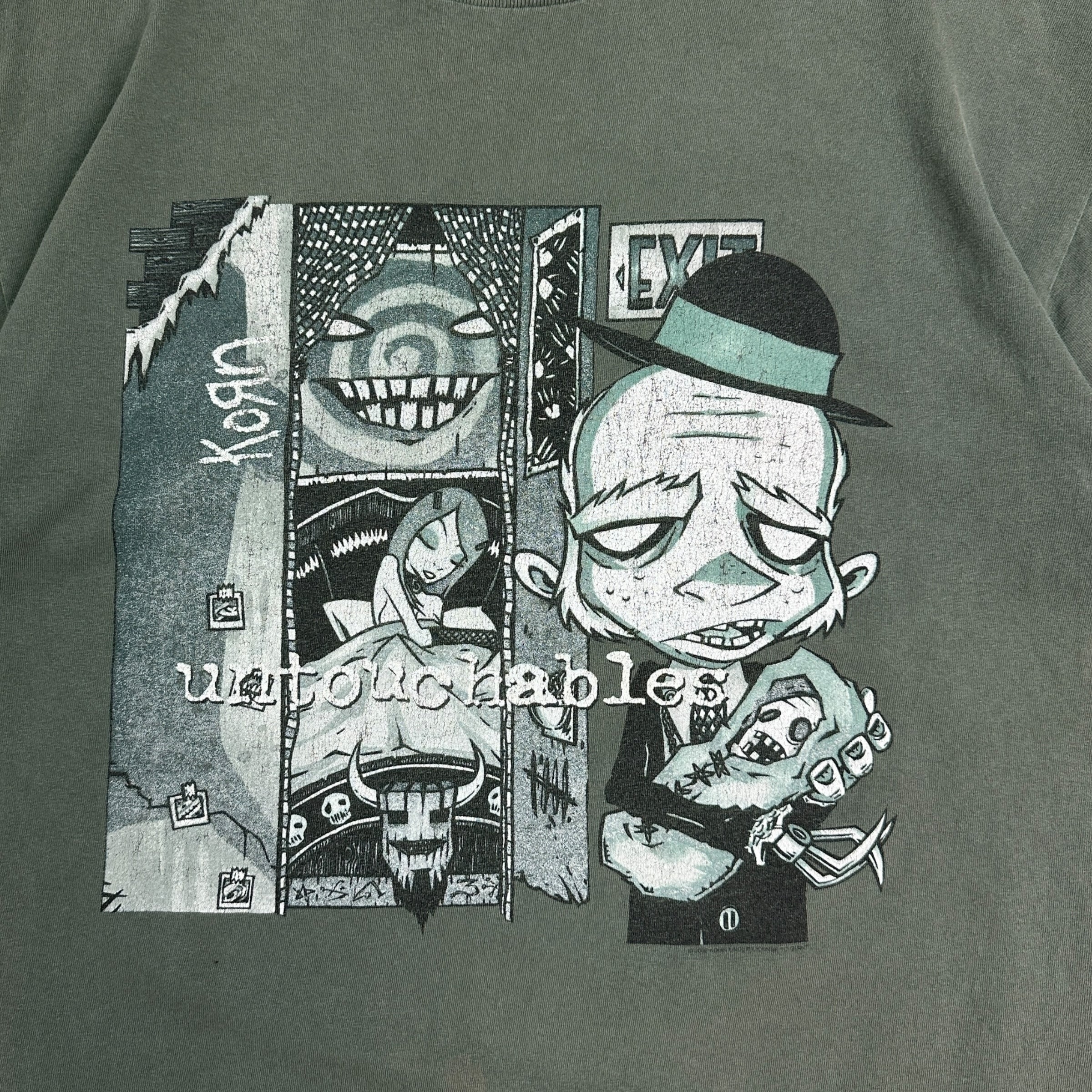 2002 Korn Untouchables Pop Sux Tour Tee Green