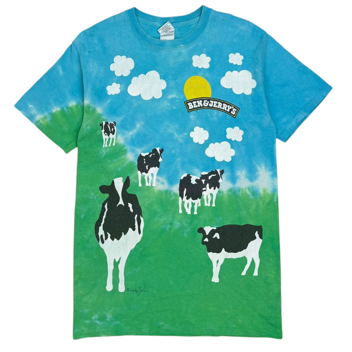 Vintage Ben & Jerry’s Euphoria All Over Print Tee Blue/Green