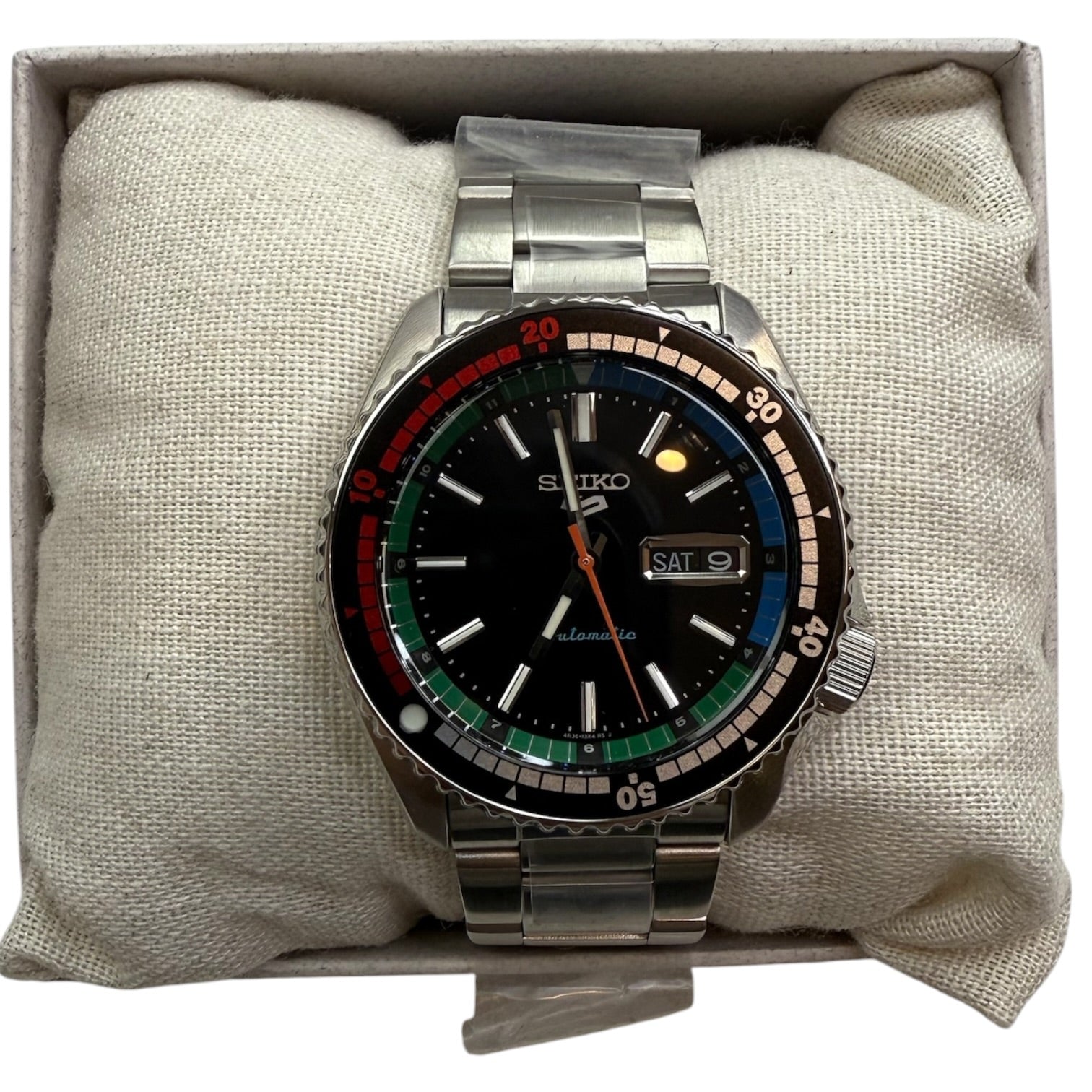 Seiko 5 Sports SRPK11 Automatic Black Dial Countdown Bezel Watch