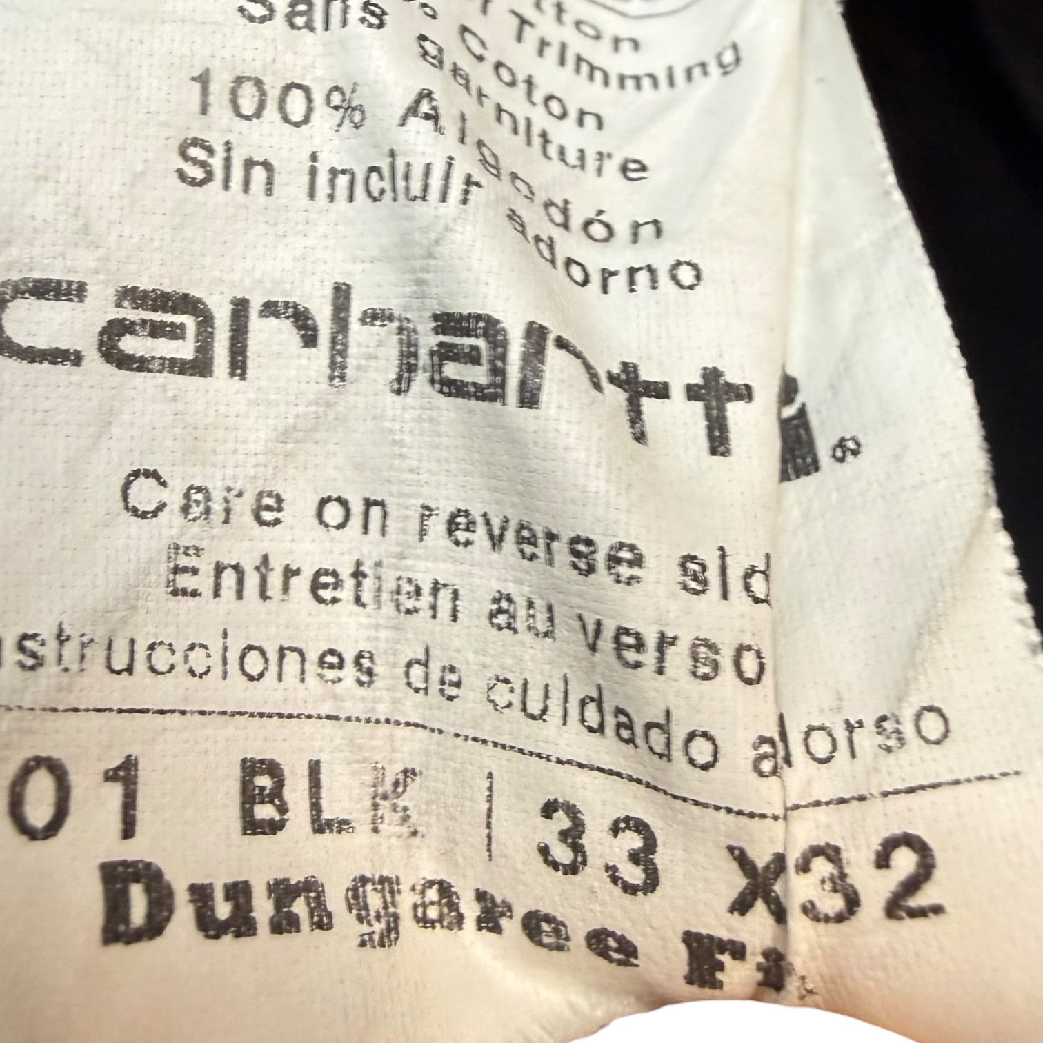 Vintage Carhartt Double Knee Pants Black