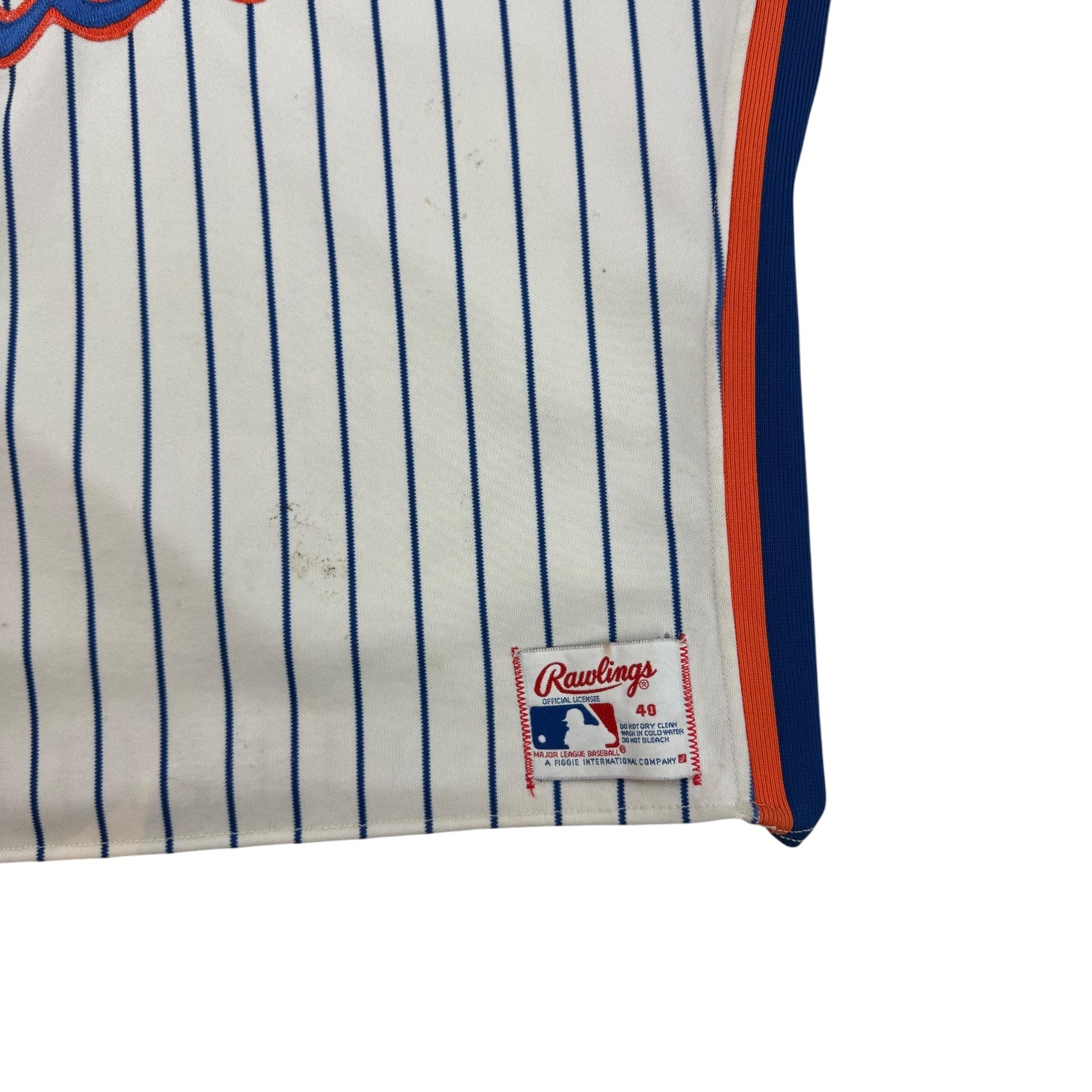 Vintage New York Mets Pinstripe Jersey White