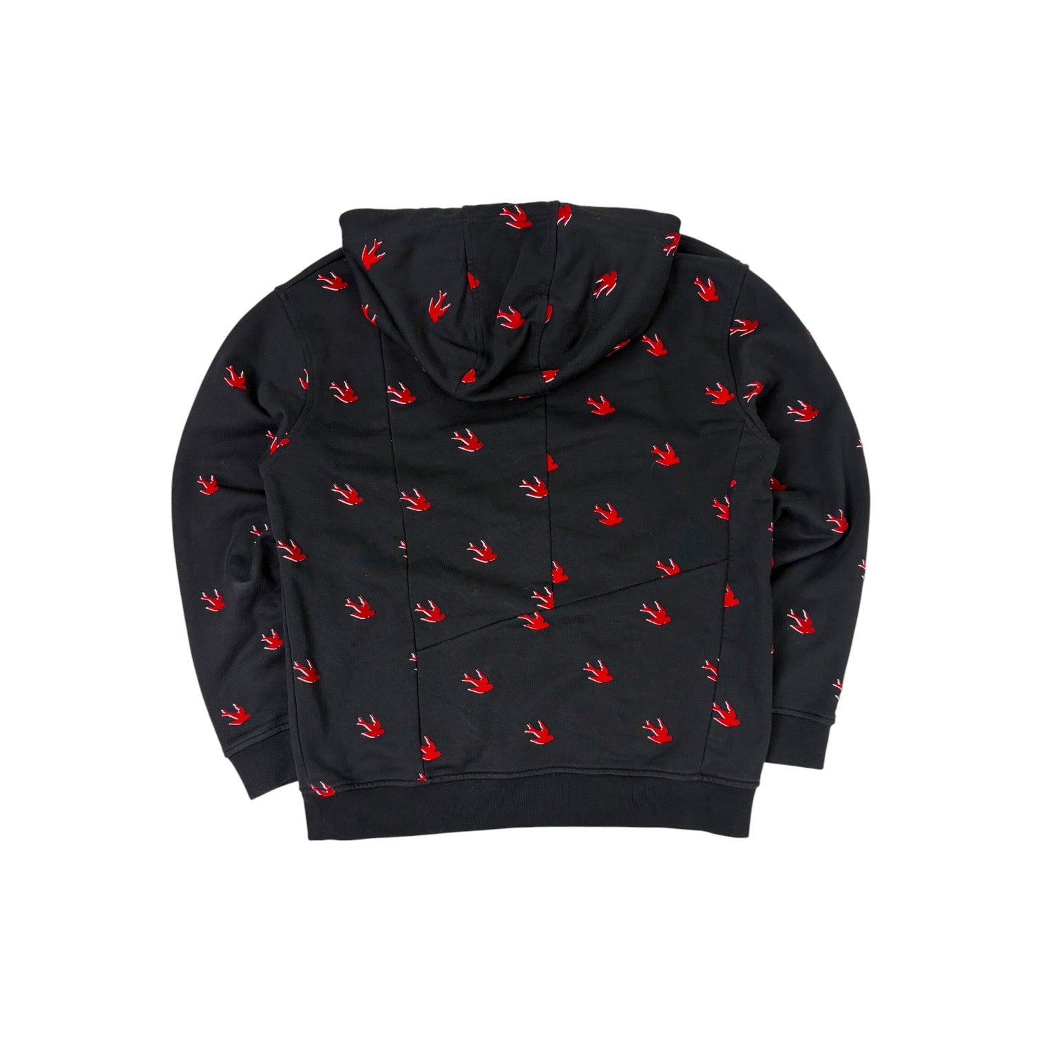 McQ Alexander McQueen Swallow Hoodie Black/Red