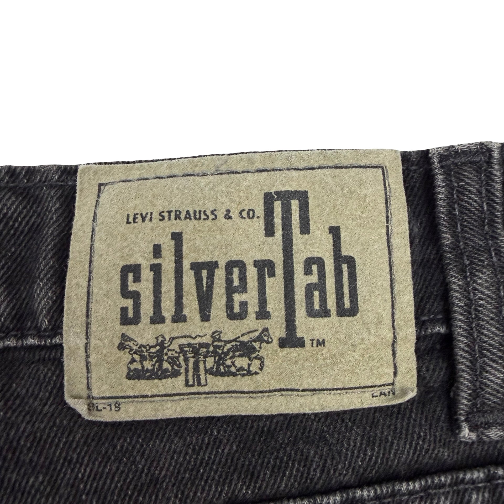 Vintage Levi’s Blank Silver Tab Jeans Washed Black
