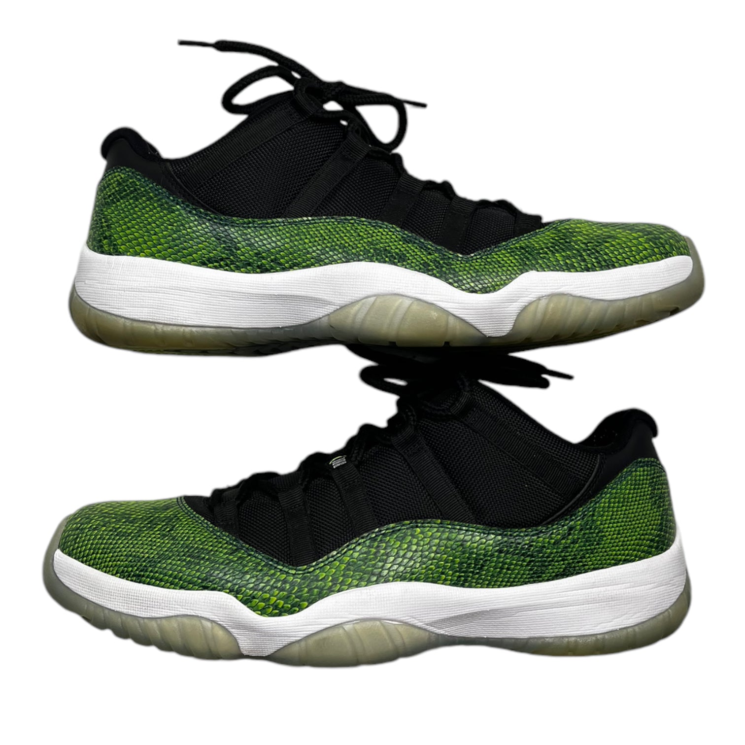 Jordan 11 Retro Low Green Snakeskin (Used)