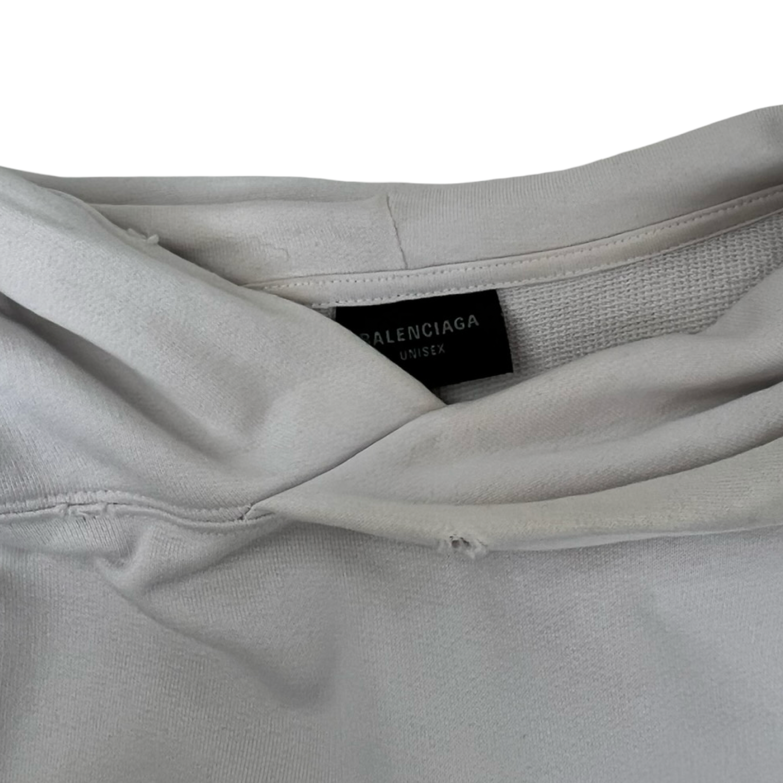 Balenciaga Tape Type Ripped Pocket Hoodie Sweatshirt