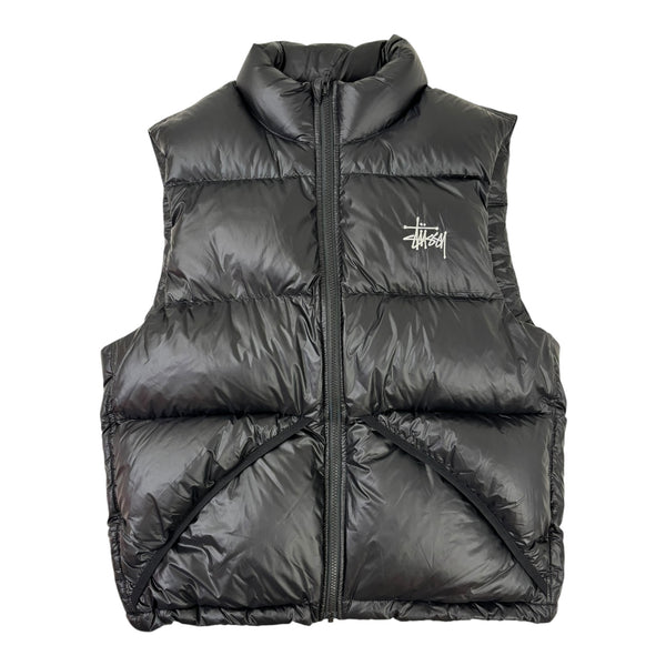 Stussy Micro Ripstop Down Vest Black