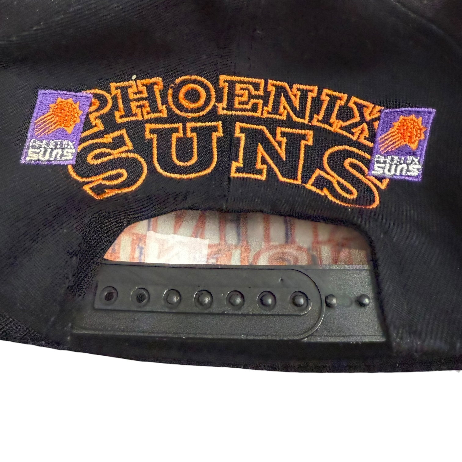 Vintage Phoenix Suns Snap Back Hat Black