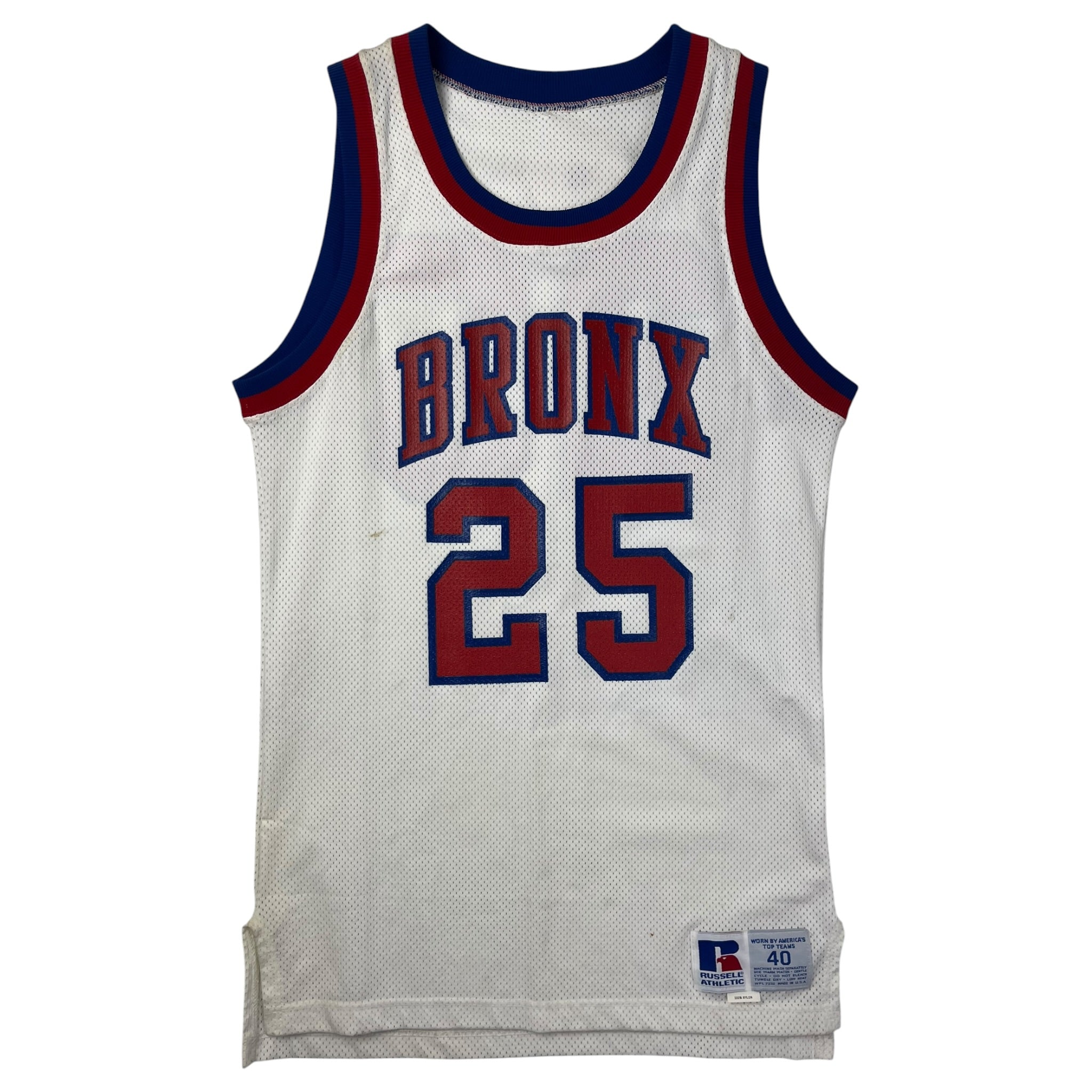 1986 Russell Athletic Sample "Bronx" Basketball Jersey