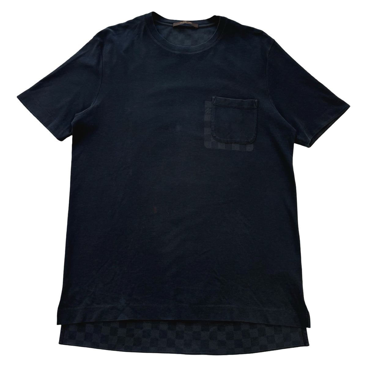 Louis Vuitton Damier Checkered Pocket T-Shirt Navy