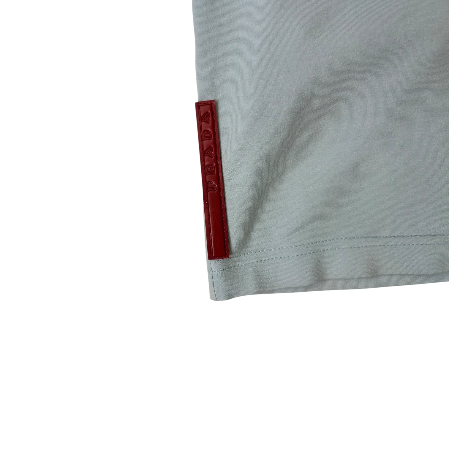 Vintage Prada Zip T-Shirt Pearl Blue