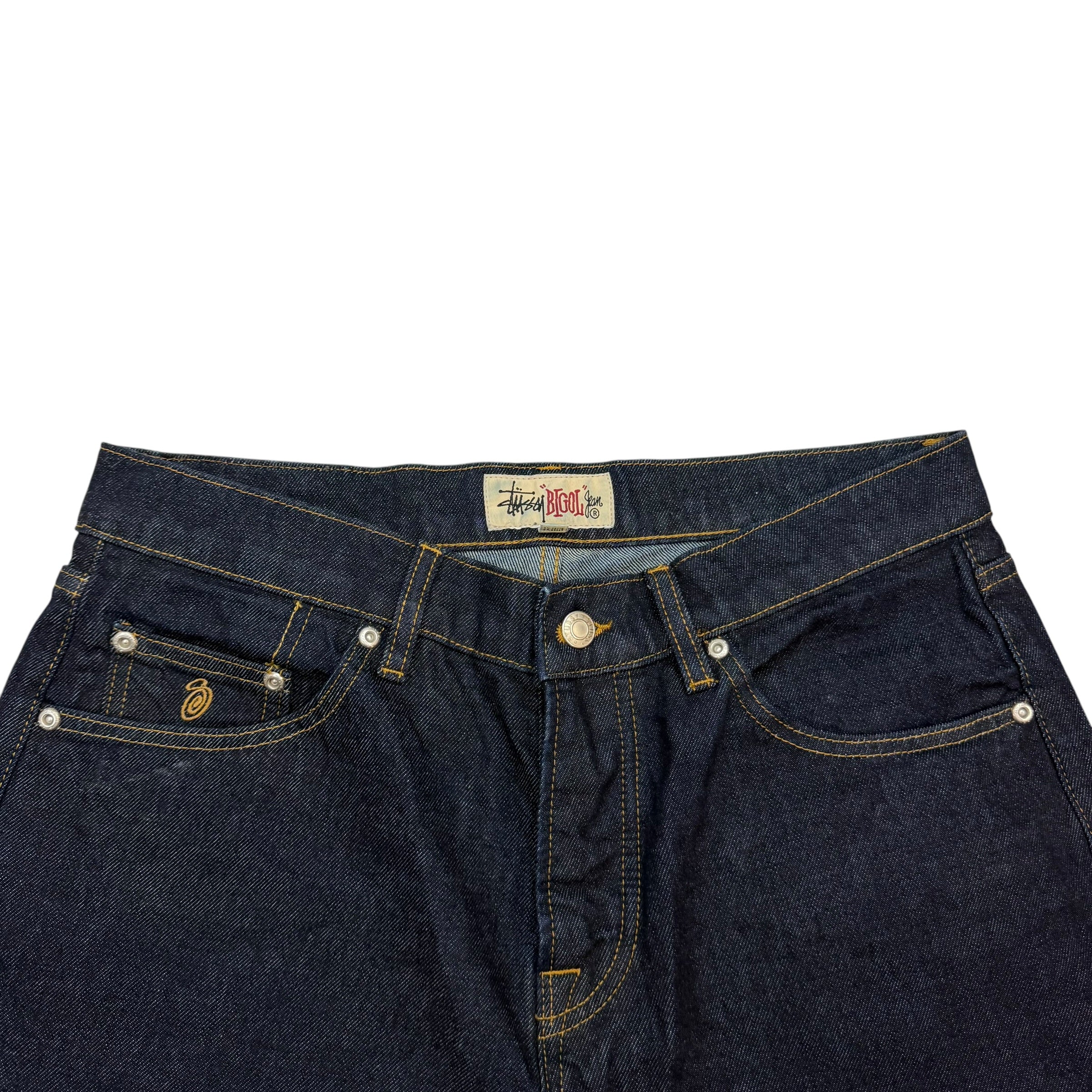 Stussy Big Ol’ Denim Jeans Rinsed Indigo